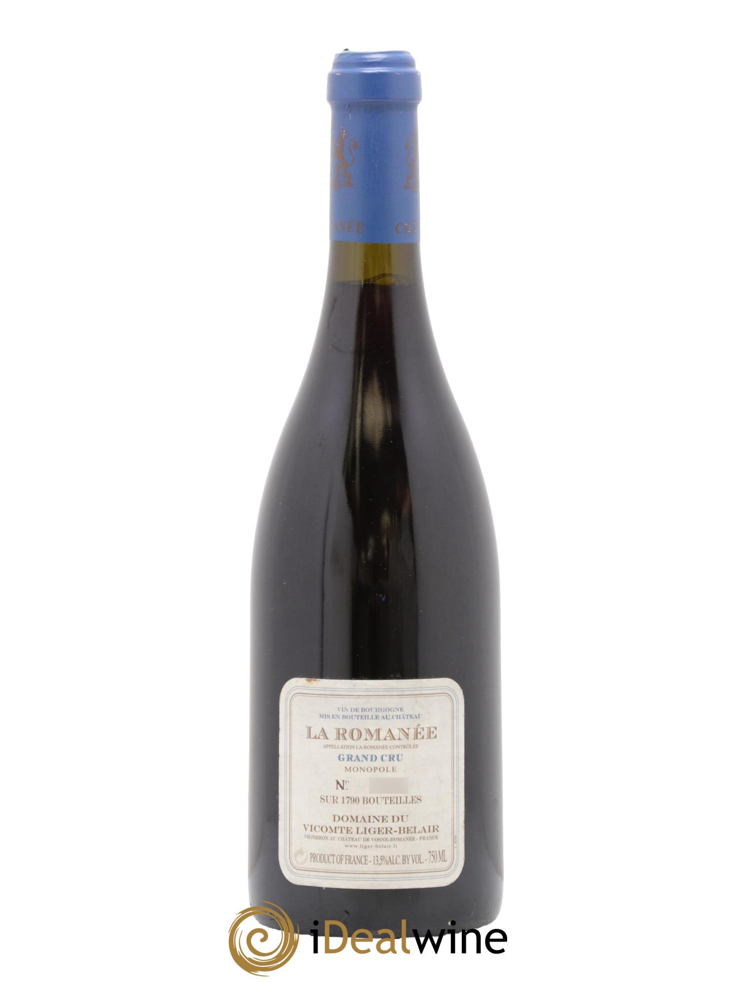 La Romanée Grand Cru Comte Liger-Belair (Domaine du) 2002 - Lot of 1 bottle - 1