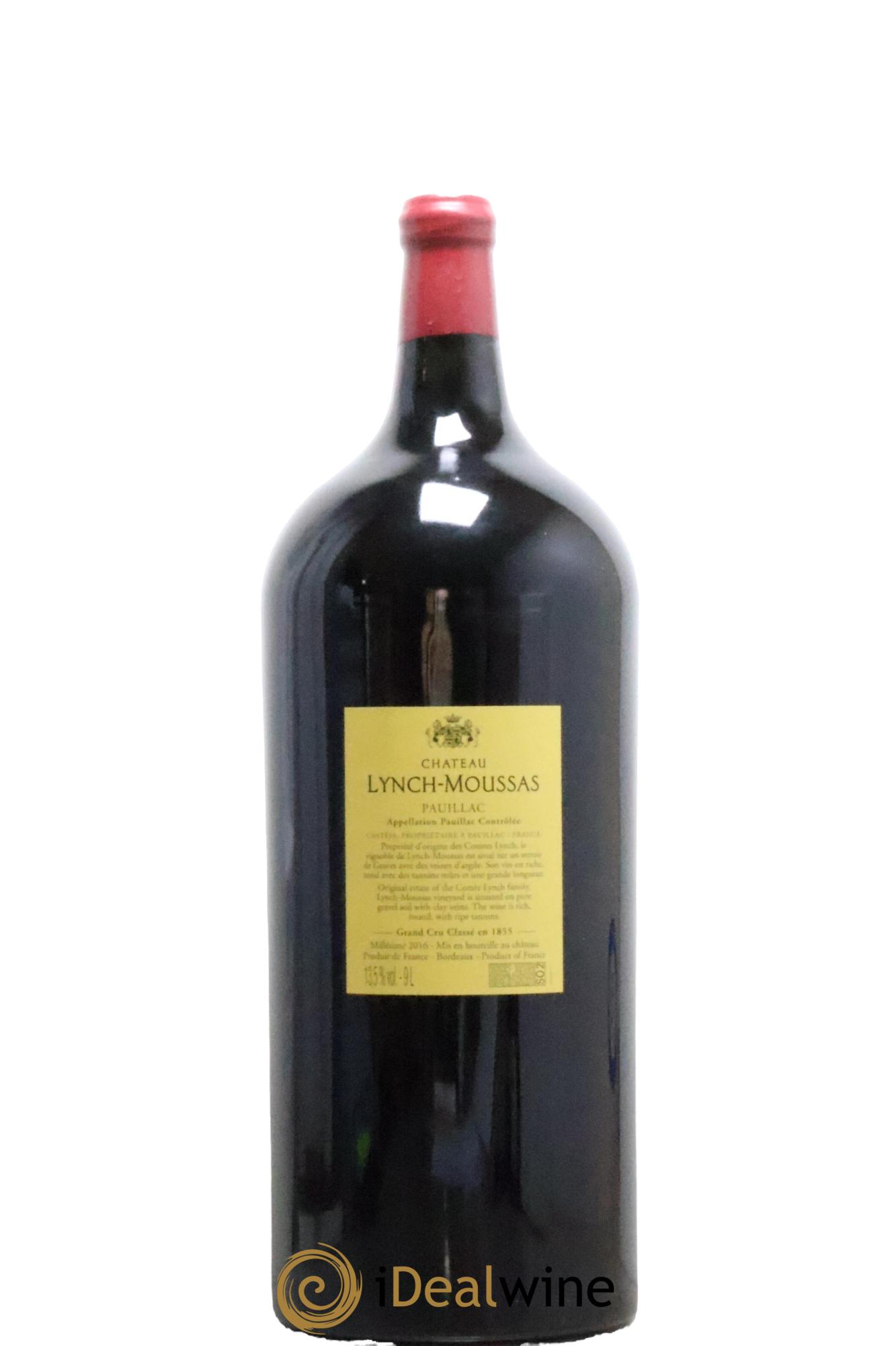 Château Lynch Moussas 5ème Grand Cru Classé 2016 - Lot de 1 salmanazar - 2