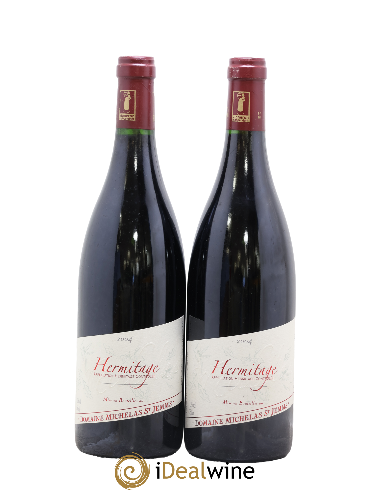 Hermitage Domaine Michelas St Jemms 2004 - Lot de 2 bouteilles - 0