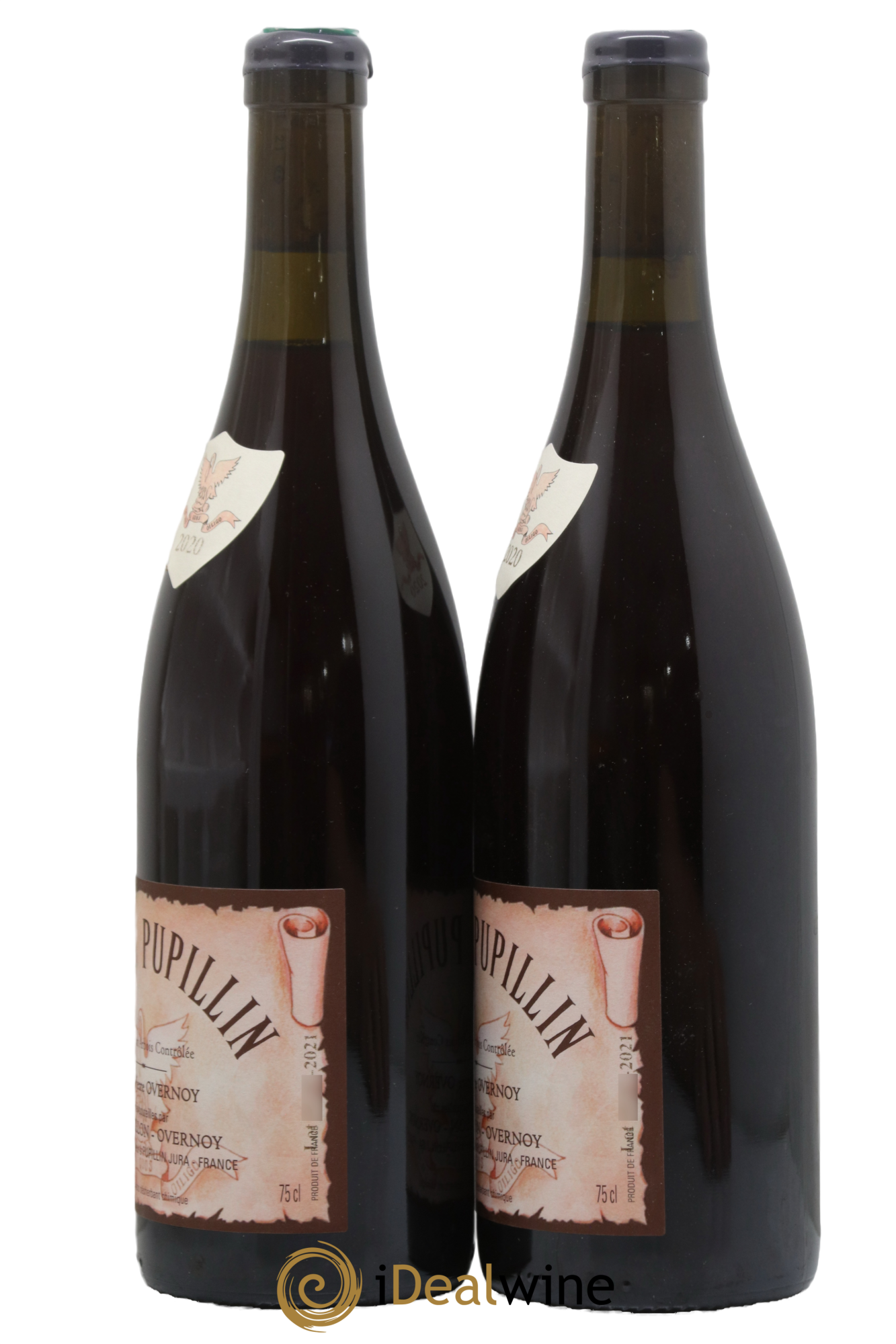 Arbois-Pupillin Ploussard Trousseau (cire violette) Overnoy-Houillon (Domaine) 2020 - Lot de 2 bouteilles - 1