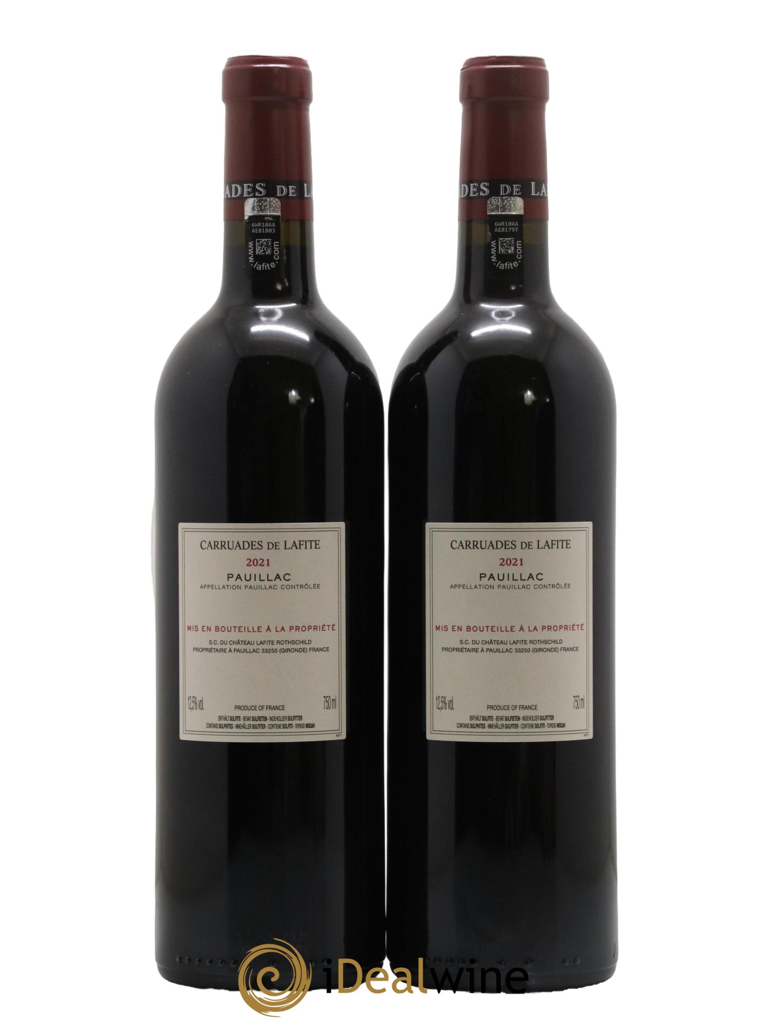 Carruades de Lafite Rothschild Second Vin 2021 - Lotto di 2 bottiglie - 1