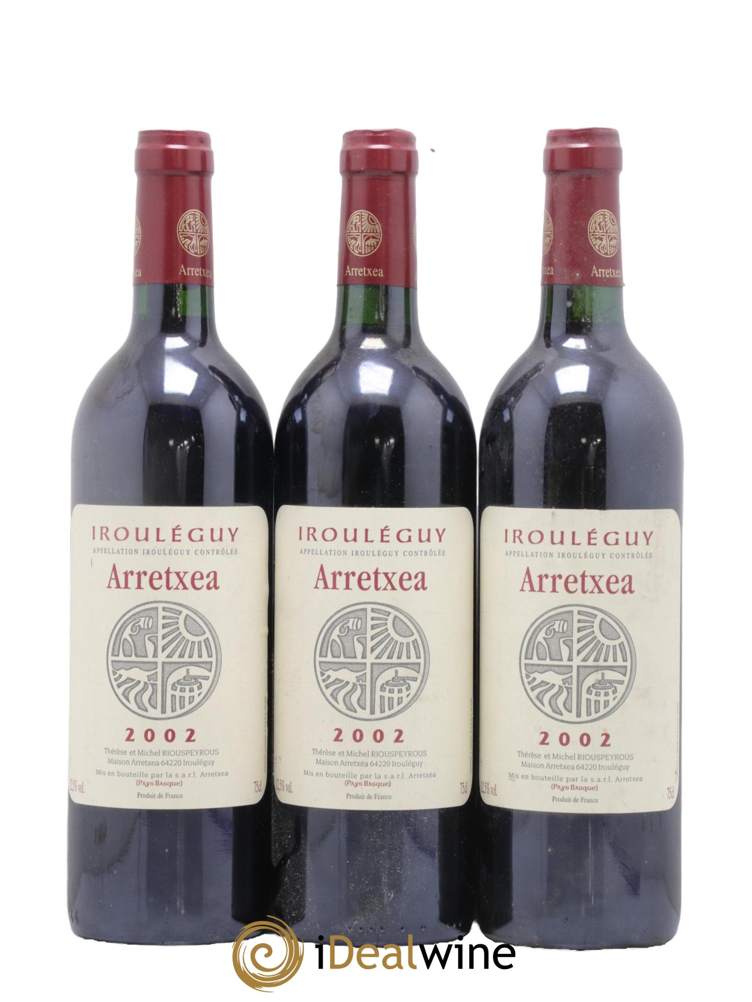 Irouléguy Tradition Arretxea (Domaine) 2002 - Lot de 3 bouteilles - 0