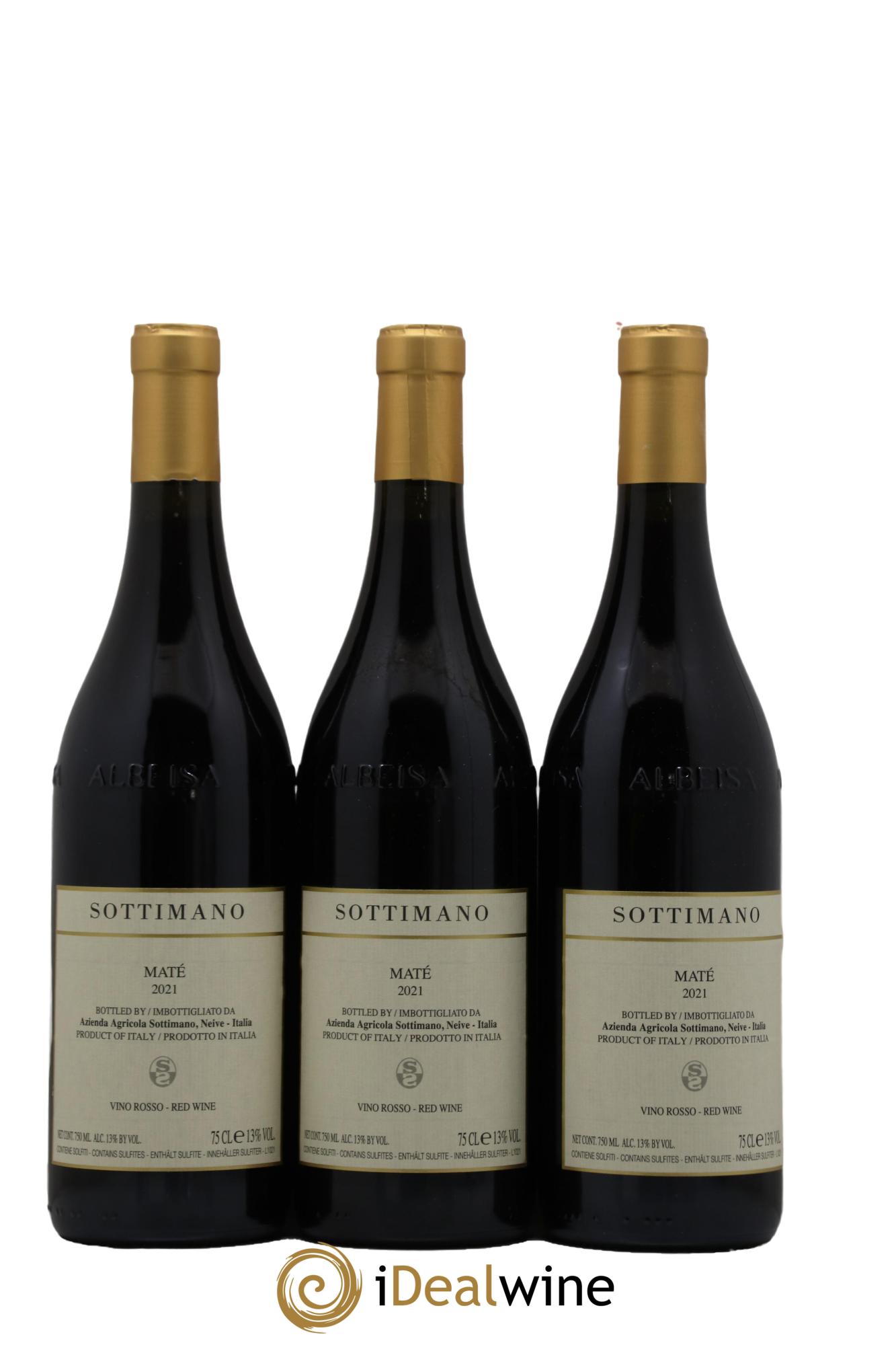 Piémont Maté Sottimano 2021 - Lot de 3 bouteilles - 0