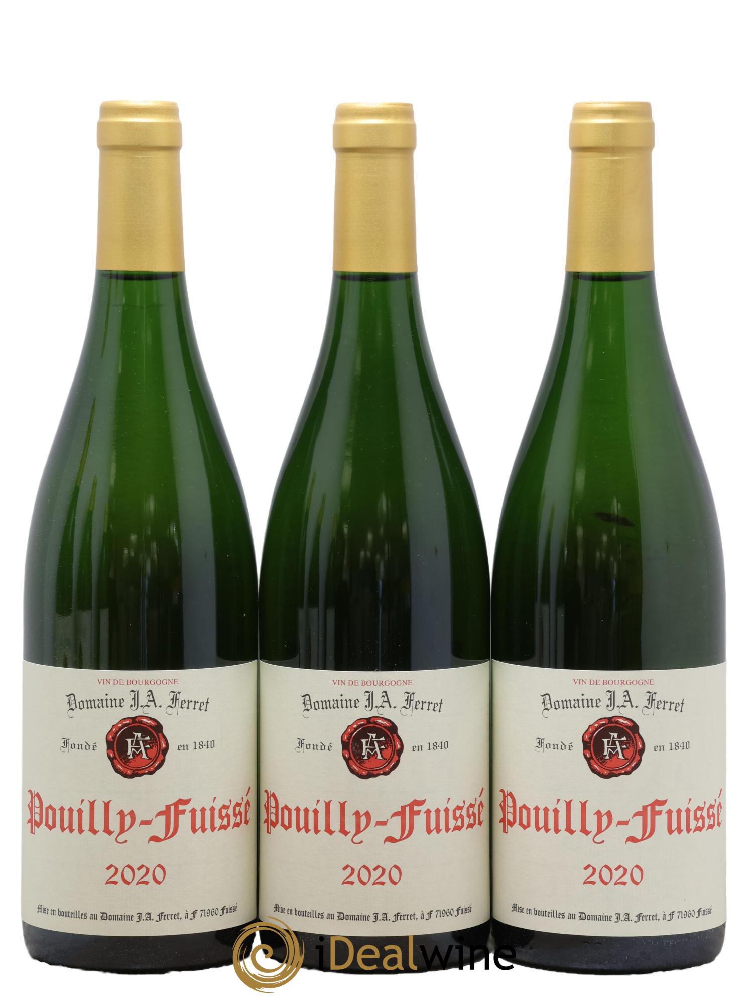 Pouilly-Fuissé J.A. Ferret (Domaine) 2020 - Lot of 3 bottles - 0