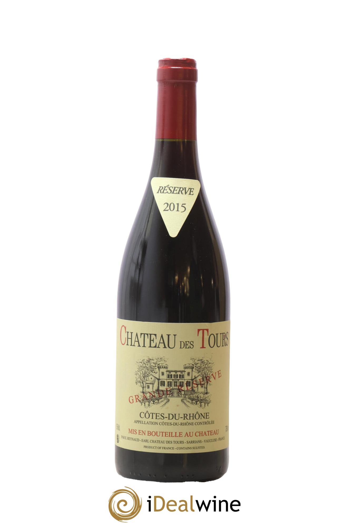 Côtes-du-Rhône Château des Tours Grande Réserve Emmanuel Reynaud 2015 - Lot of 1 bottle - 0