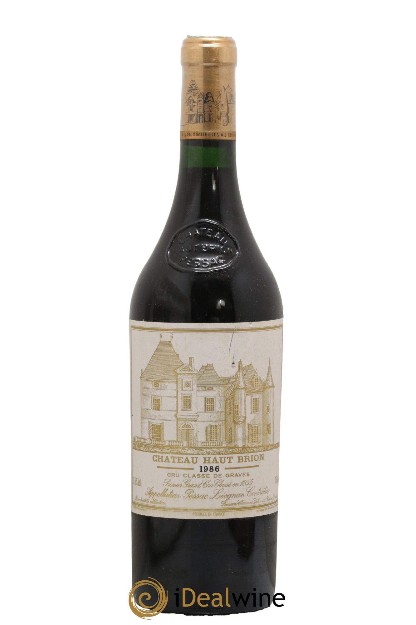 Château Haut Brion 1er Grand Cru Classé 1986 - Lot de 1 bouteille - 0
