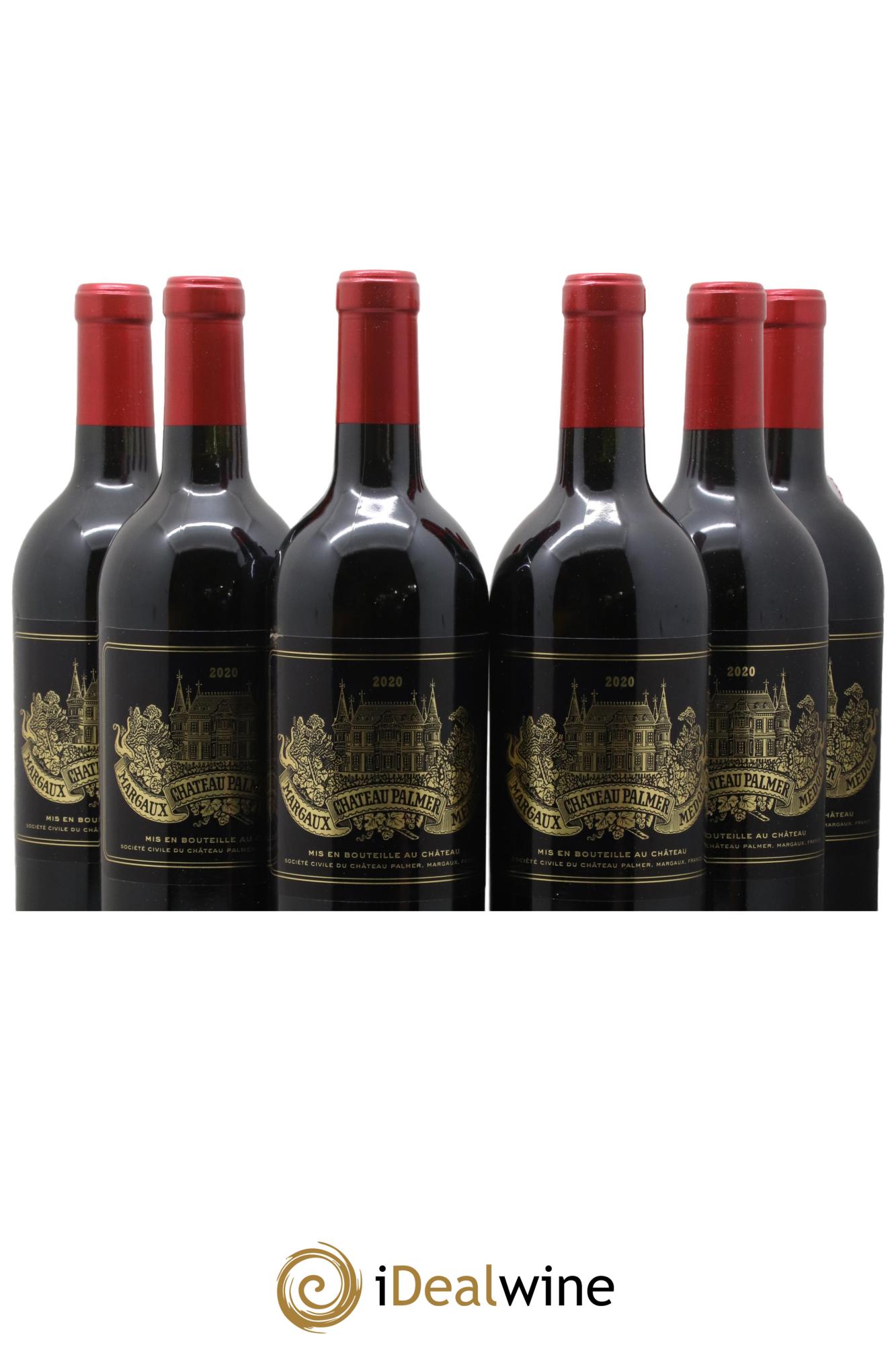 Château Palmer 3ème Grand Cru Classé 2020 - Lot de 6 bouteilles - 0