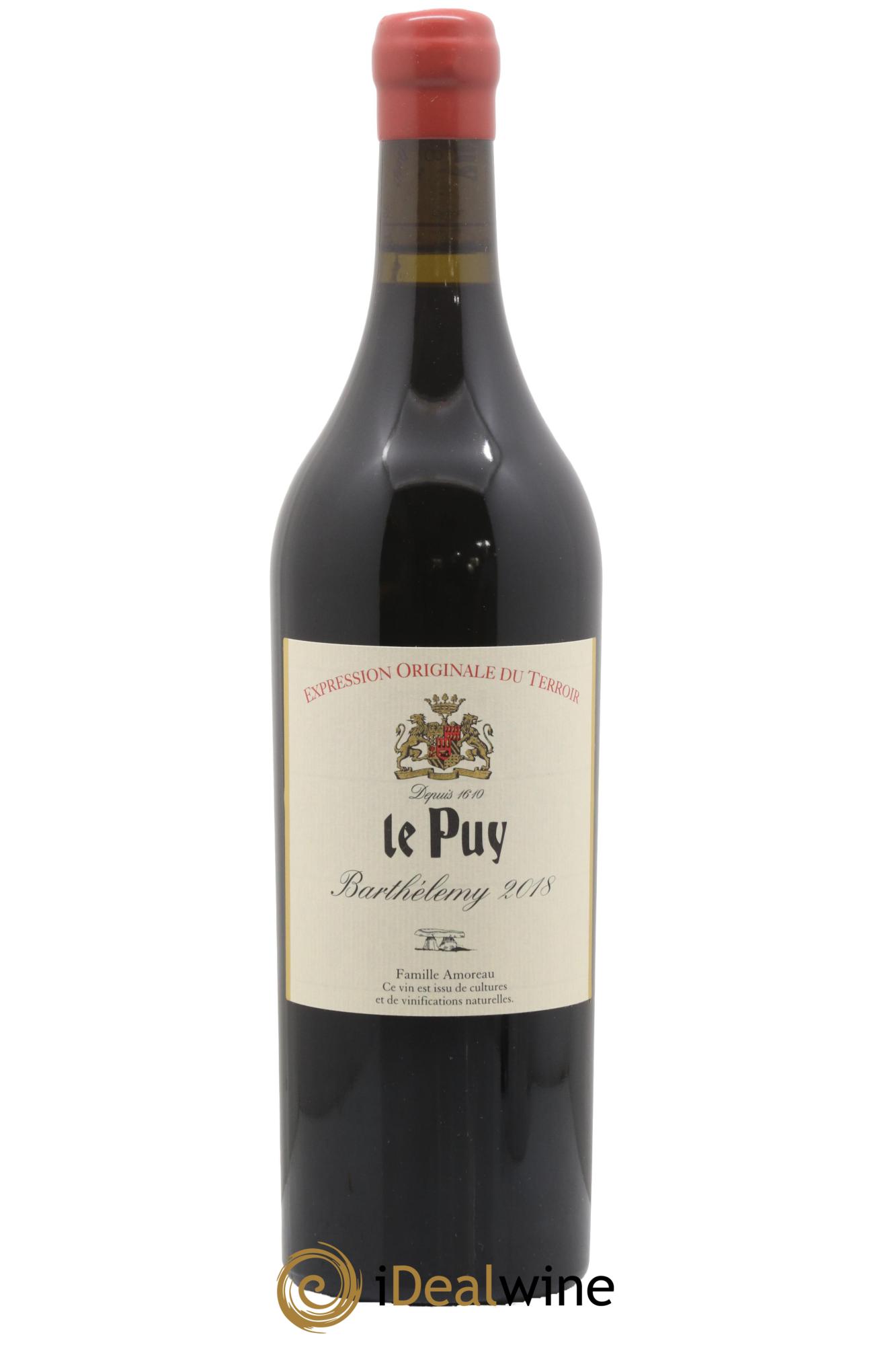 Le Puy - Cuvée Barthélemy 2018 - Lot de 1 bouteille - 0