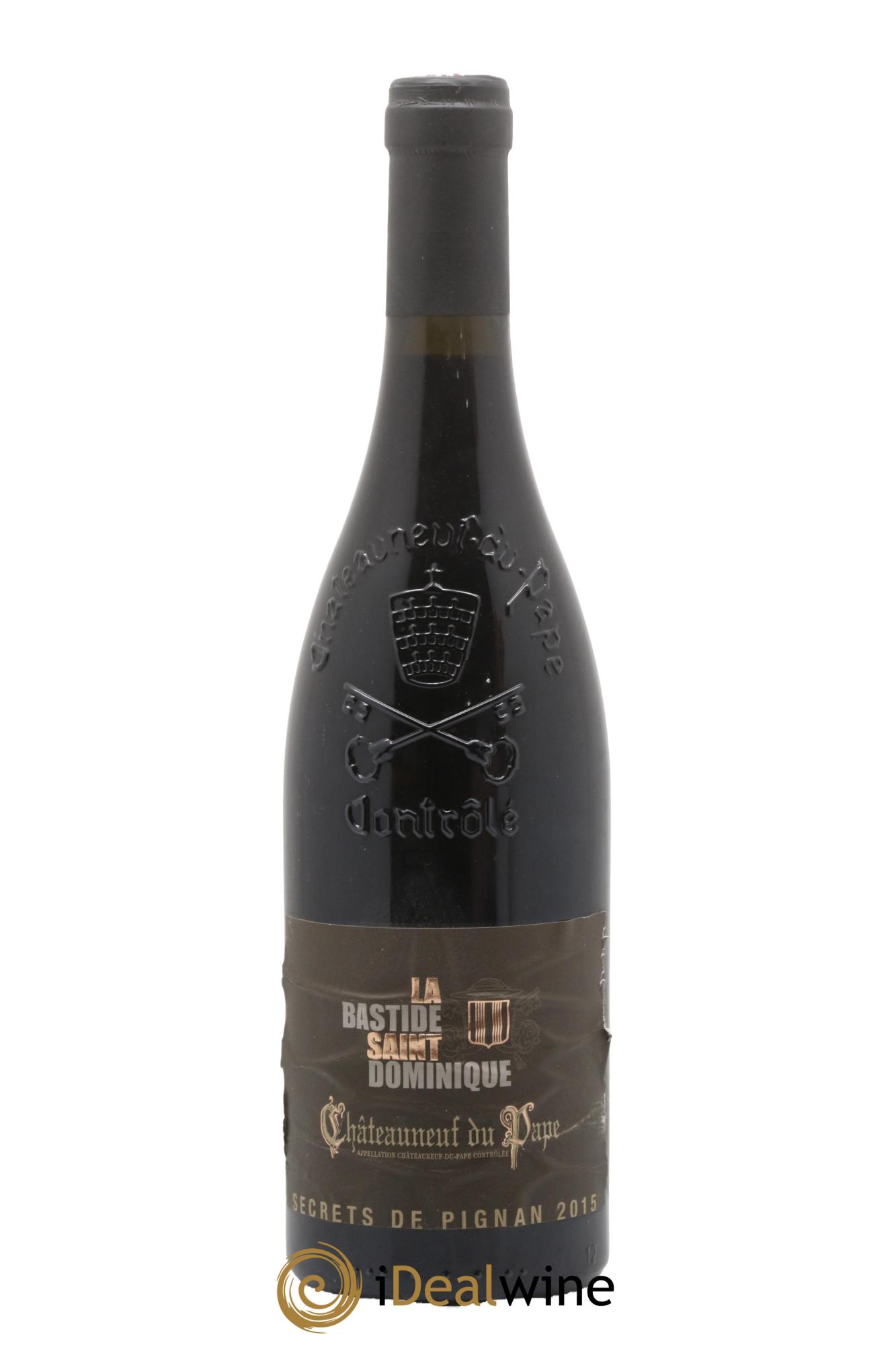 Châteauneuf-du-Pape Les Secrets de Pignan La Bastide St Dominique 2015 - Lot de 1 bouteille - 0