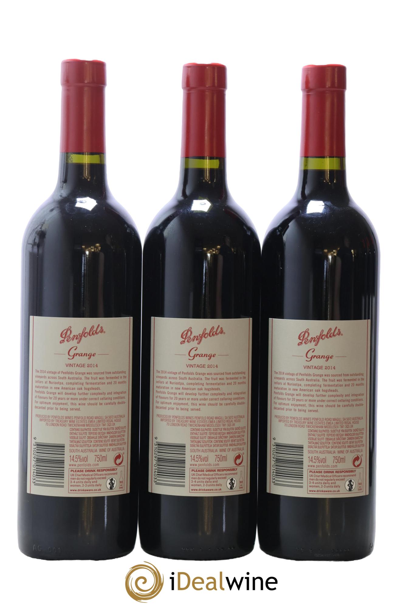 South Australia Penfolds Wines Grange Bin 95 2014 - Lot de 6 bouteilles - 2