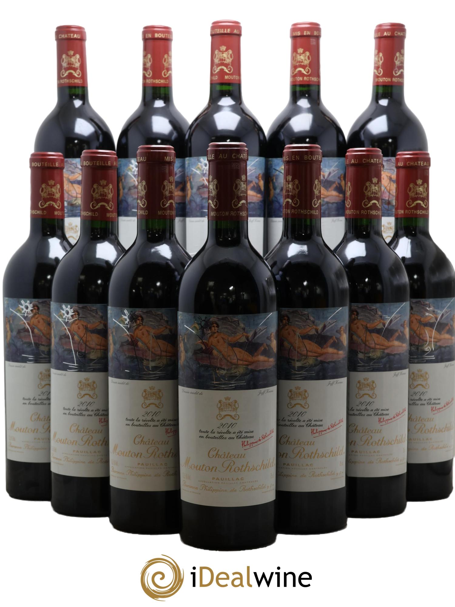 Château Mouton Rothschild 1er Grand Cru Classé 2010 - Lot of 12 bottles - 0