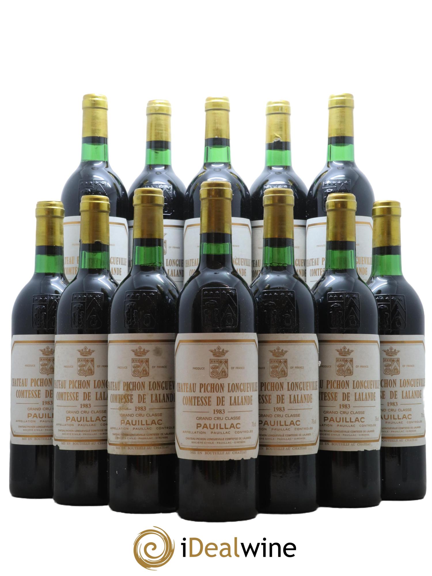Château Pichon Longueville Comtesse de Lalande 2ème Grand Cru Classé 1983 - Lot de 12 bouteilles - 0