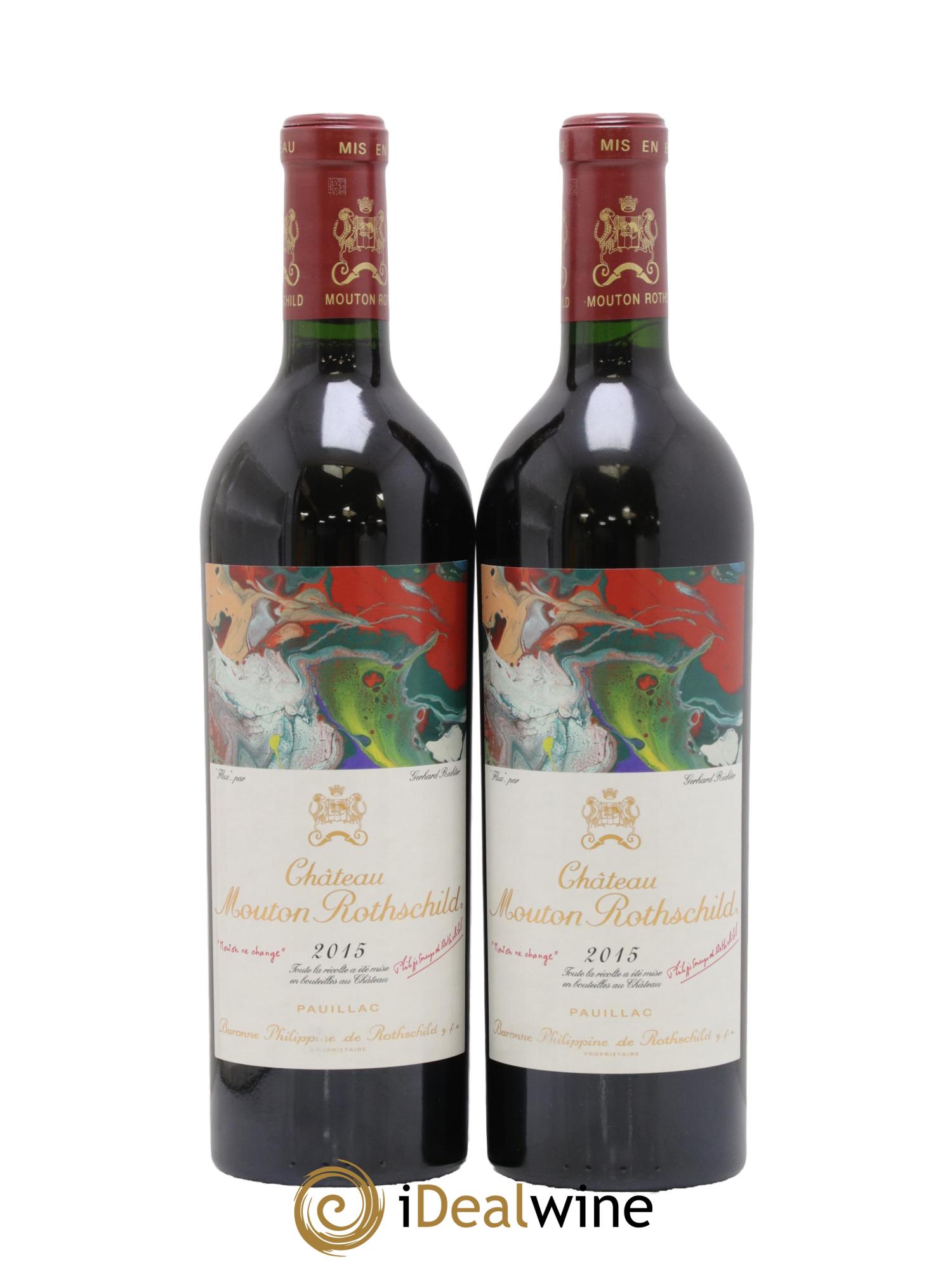 Château Mouton Rothschild 1er Grand Cru Classé 2015 - Lot of 2 bottles - 0
