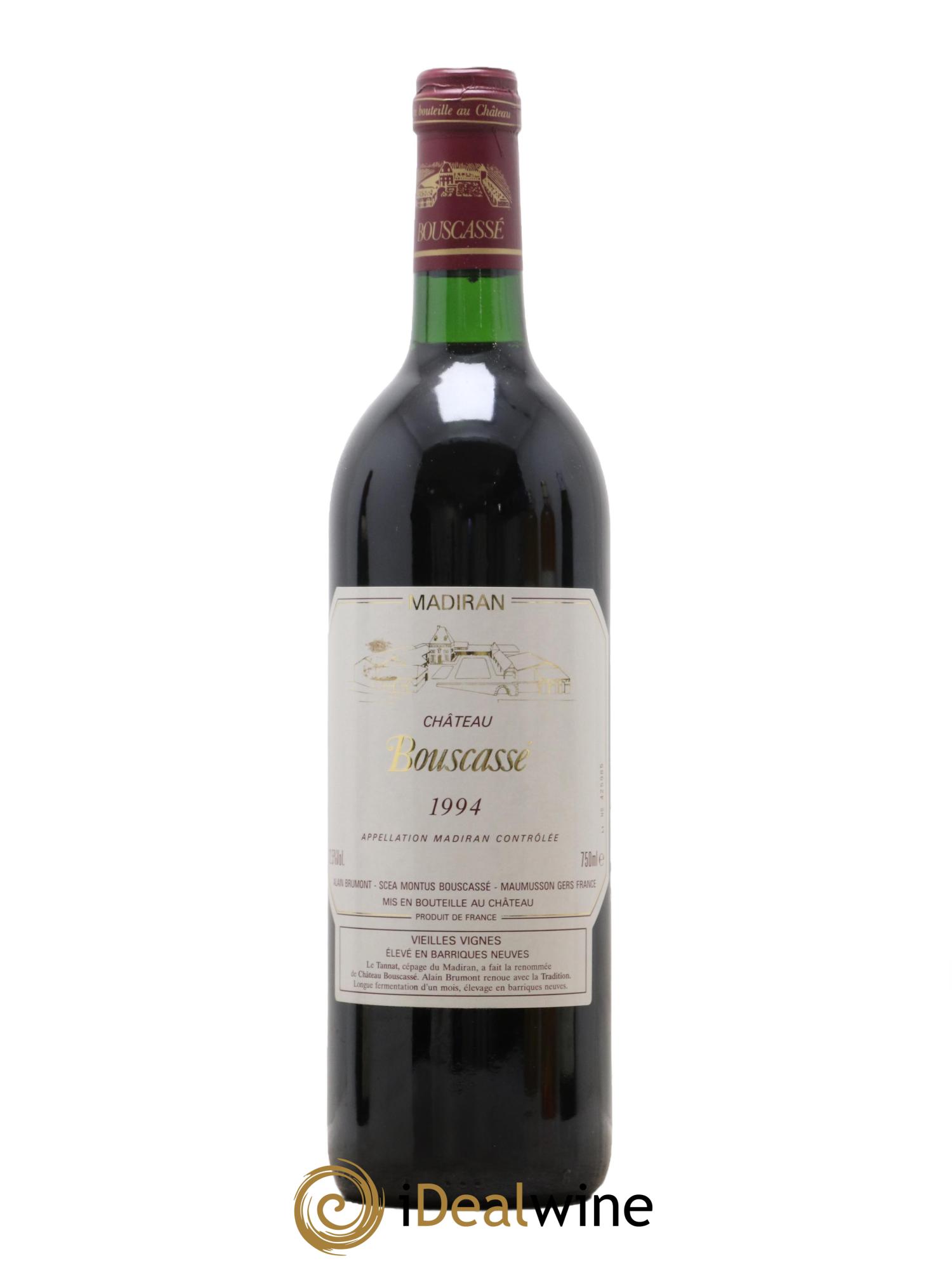 Madiran Vieilles Vignes Château Bouscassé - Alain Brumont 1994 - Posten von 1 Flasche - 0