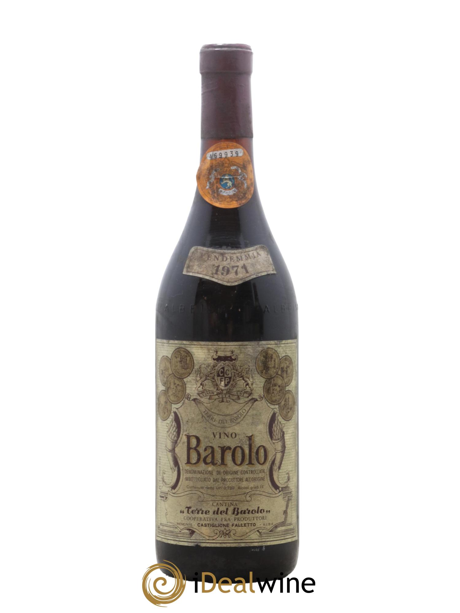 Barolo Terre del Barolo 1971 - Lot de 1 bouteille - 0