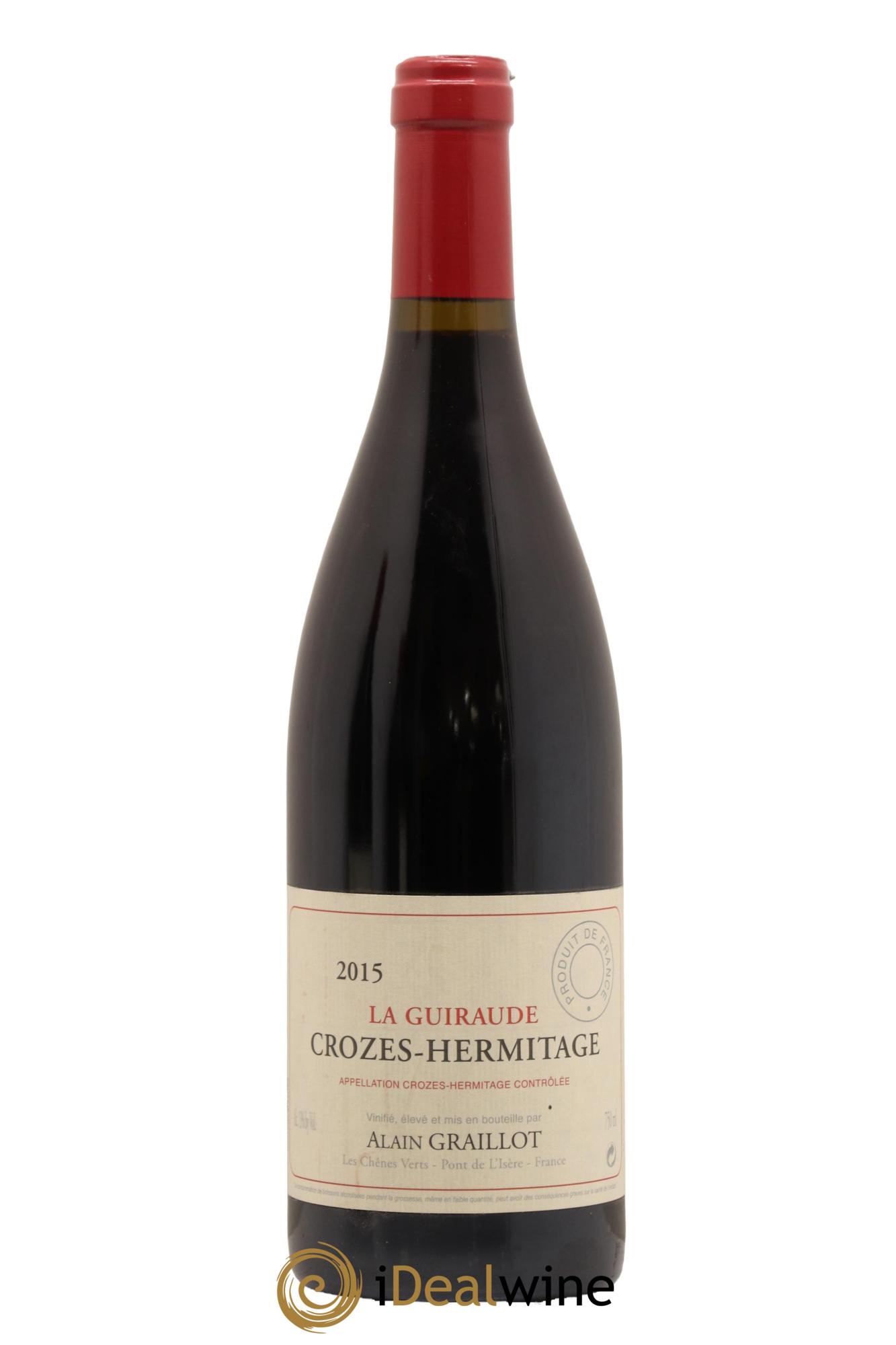 Crozes-Hermitage La Guiraude Domaine Graillot 2015 - Lot de 1 bouteille - 0