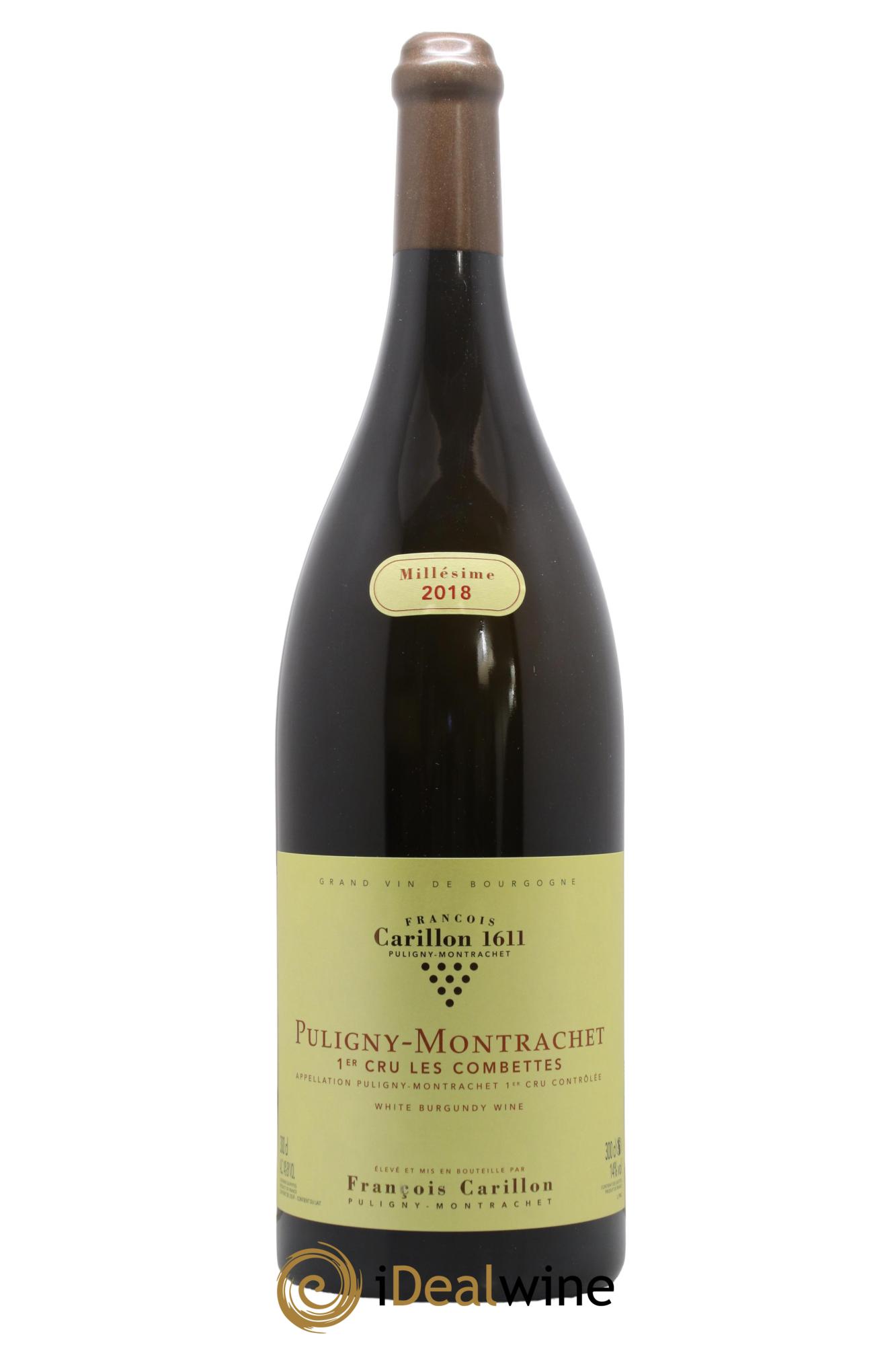 Puligny-Montrachet 1er Cru Les Combettes François Carillon  2018 - Posten von 1 Doppel-Magnum - 1