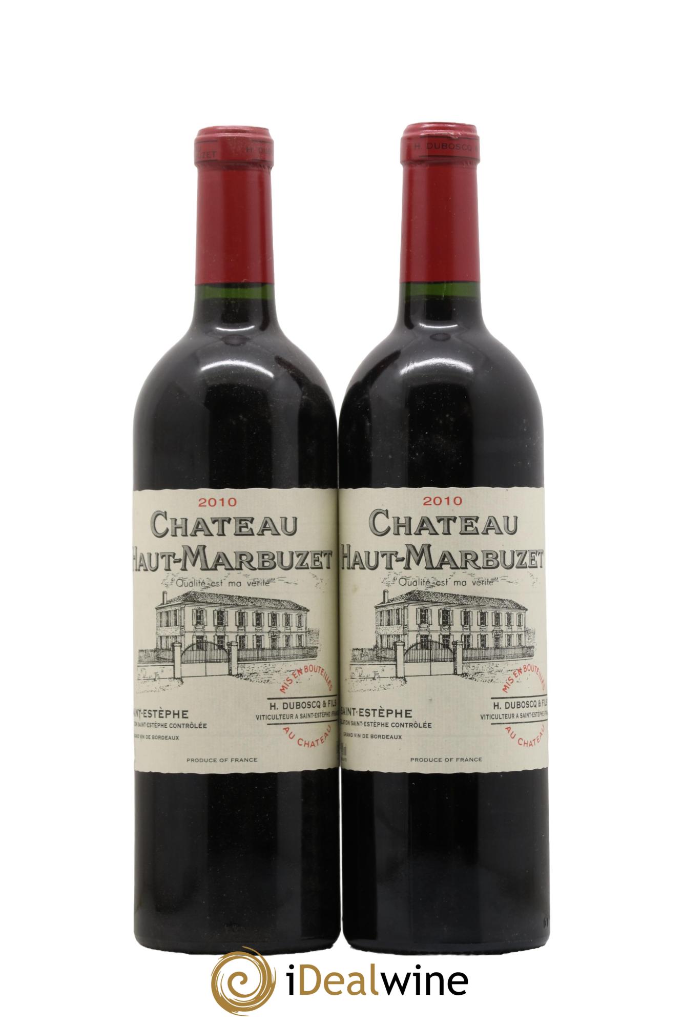 Château Haut Marbuzet 2010 - Lot de 2 bouteilles - 0