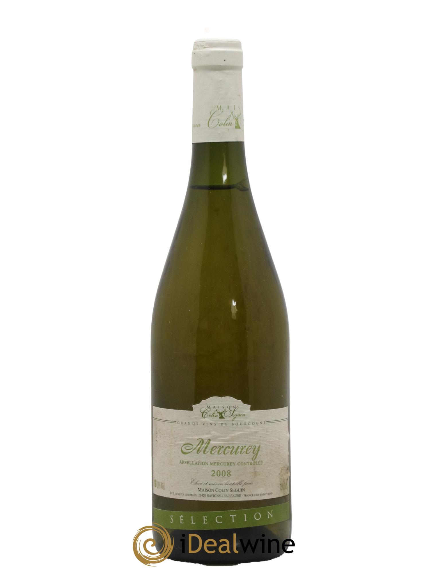 Mercurey Sélection Maison Colin Seguin 2008 - Lot de 1 bouteille - 0