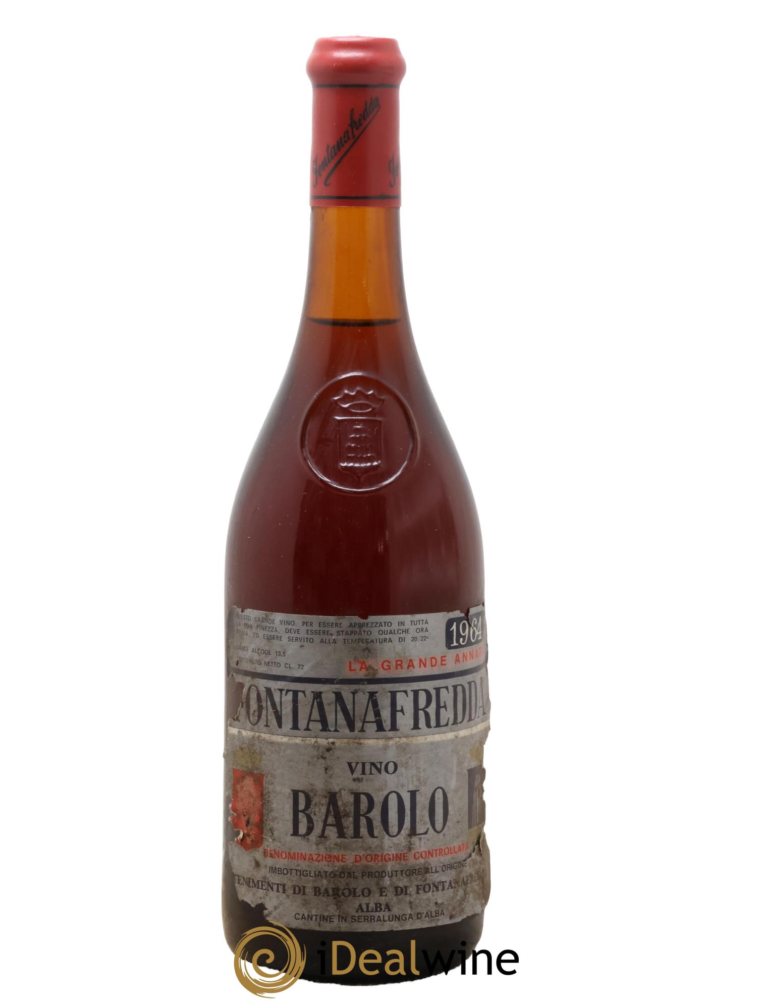 Barolo DOCG Fontanafredda 1964 - Lotto di 1 bottiglia - 0