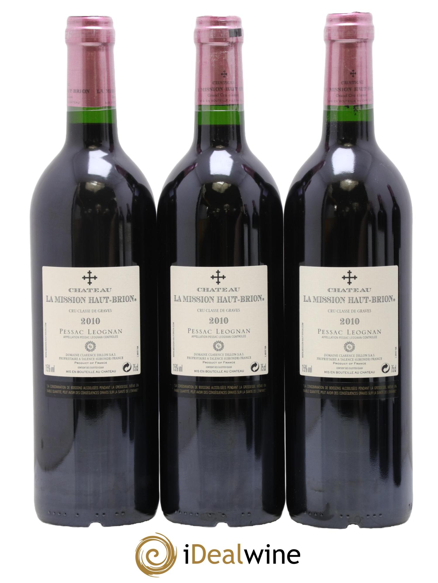 Château la Mission Haut-Brion Cru Classé de Graves 2010 - Lot de 6 bouteilles - 2