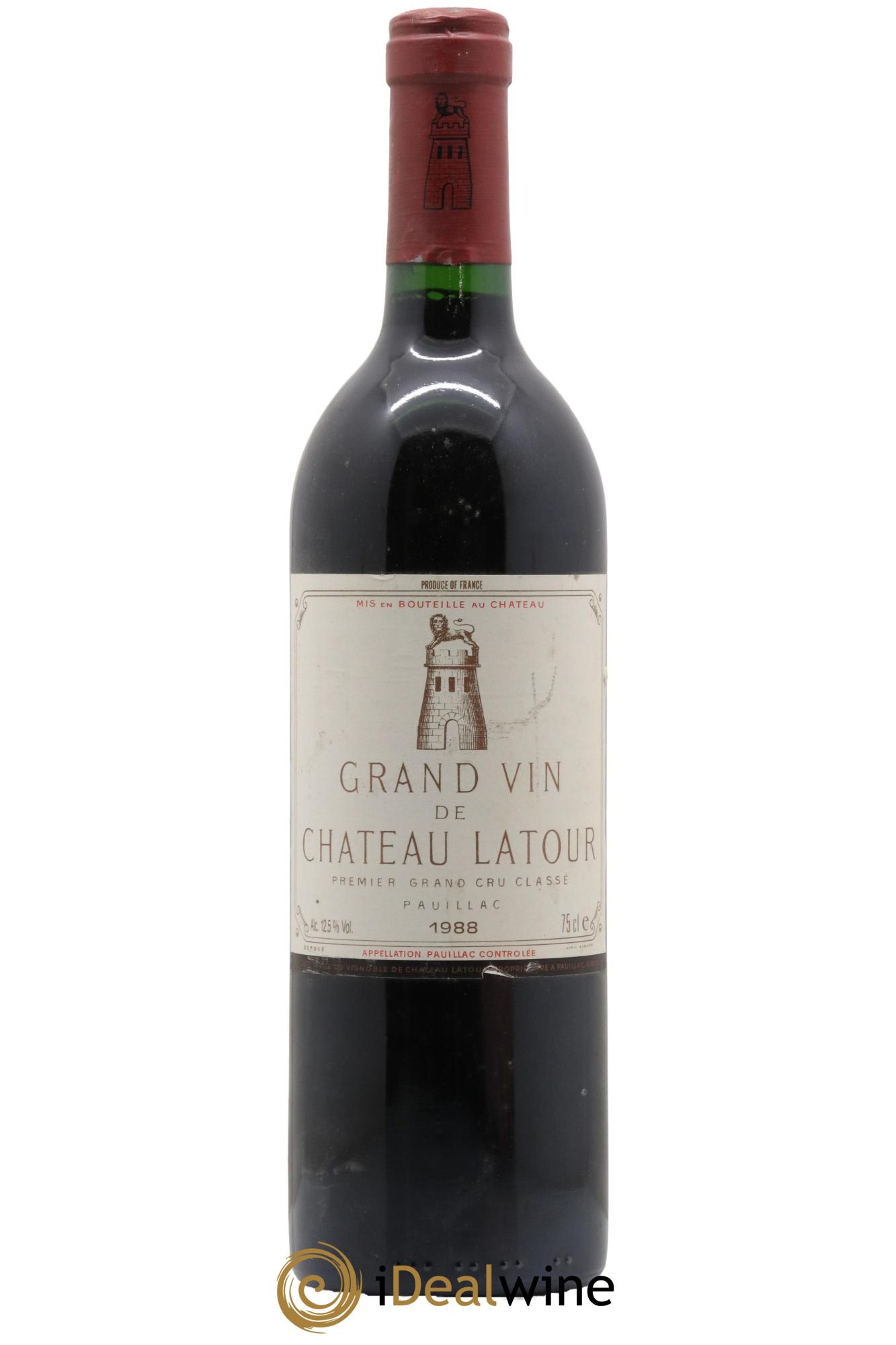 Château Latour 1er Grand Cru Classé 1988 - Lot de 1 bouteille - 0