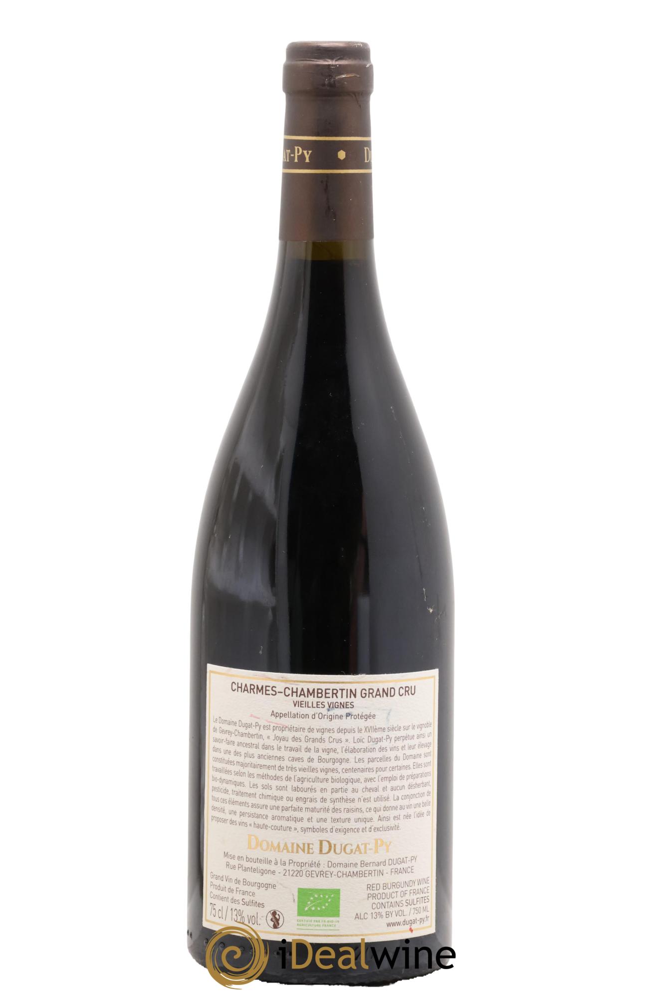 Charmes-Chambertin Grand Cru Dugat-Py 2019 - Lot de 1 bouteille - 1
