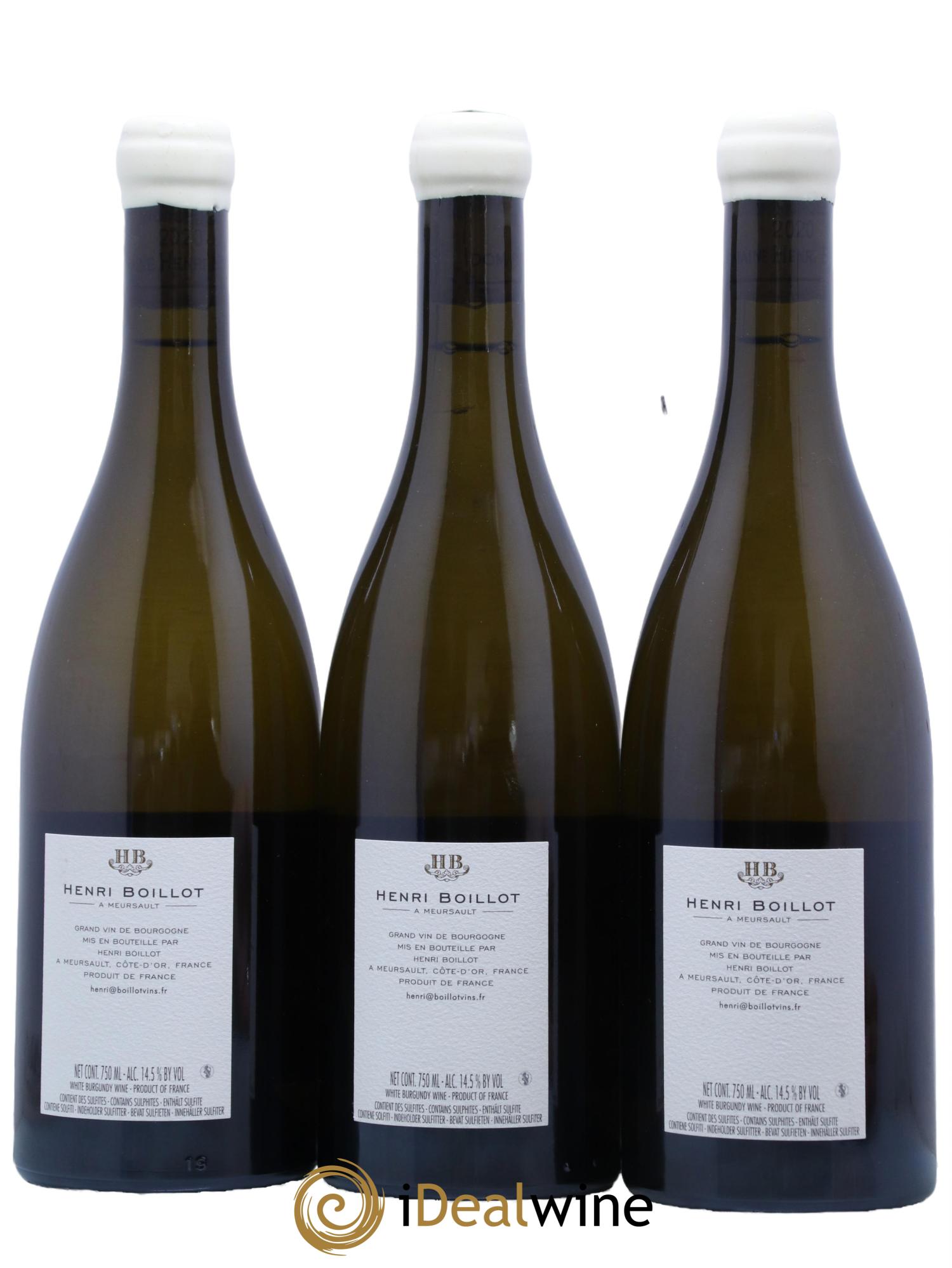 Puligny-Montrachet 1er Cru Clos de la Mouchère Henri Boillot (Domaine) 2020 - Lot de 3 bouteilles - 1