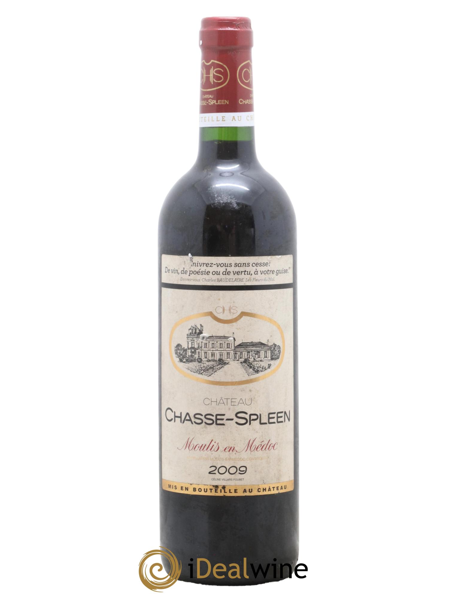 Château Chasse Spleen 2009 - Lot de 1 bouteille - 0