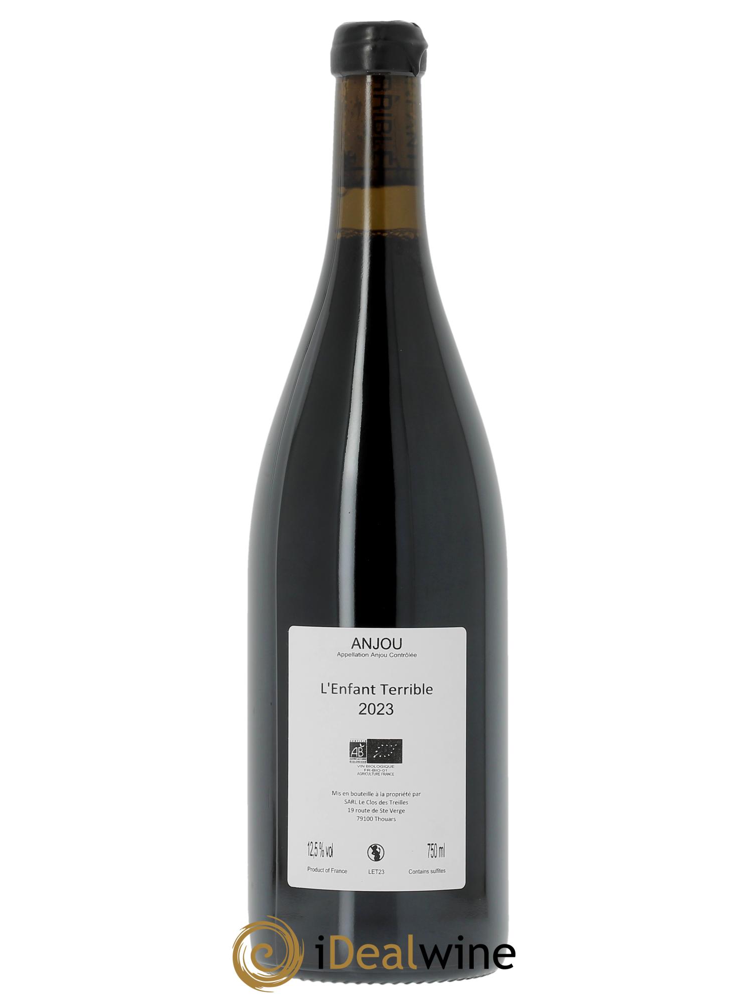 Anjou Clos des Treilles L'Enfant Terrible Nicolas Réau 2023 - Lot de 1 bouteille - 1