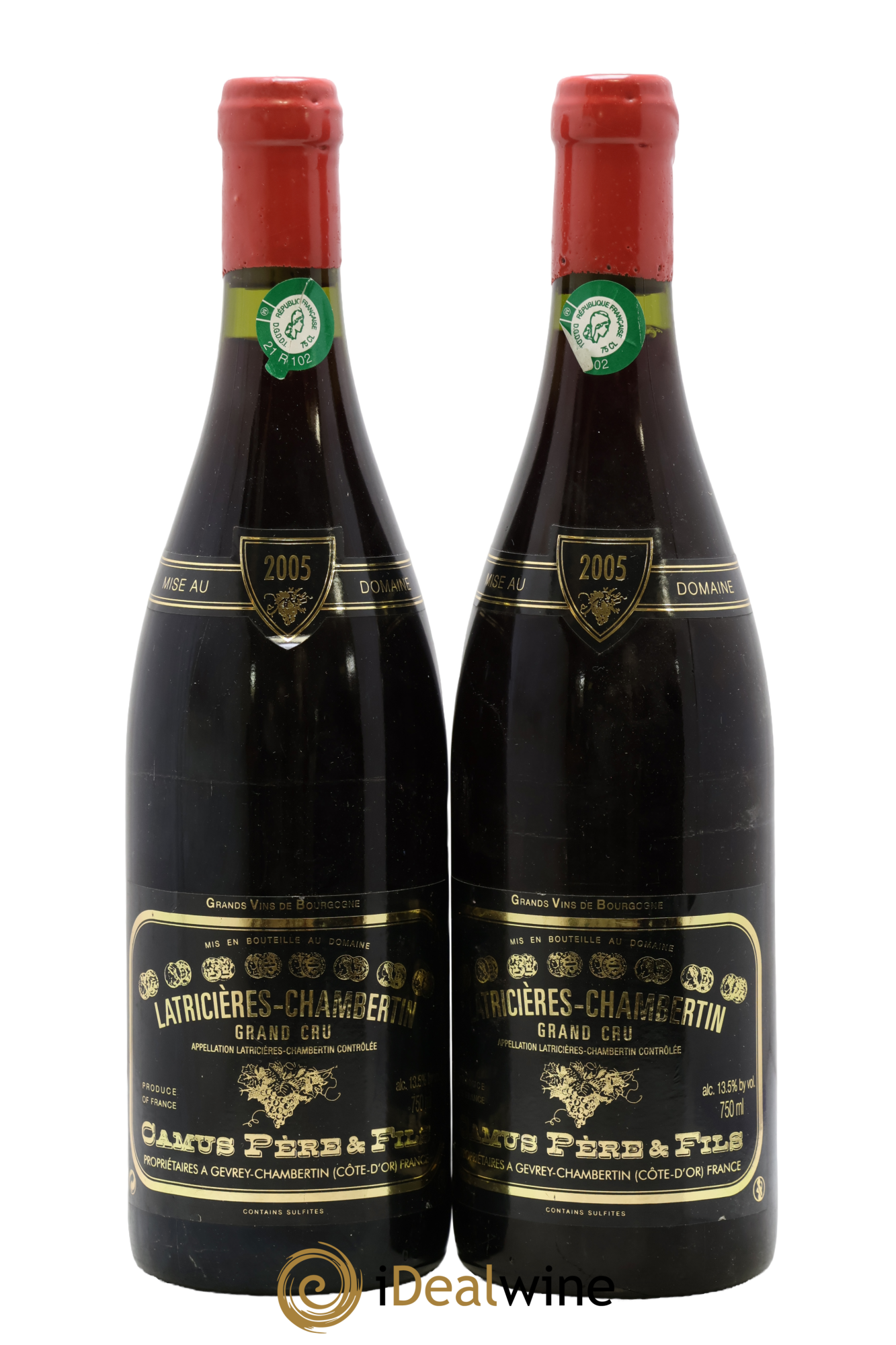 Latricières-Chambertin Grand Cru Camus Père et Fils (Domaine) 2005 - Lotto di 2 bottiglie - 0