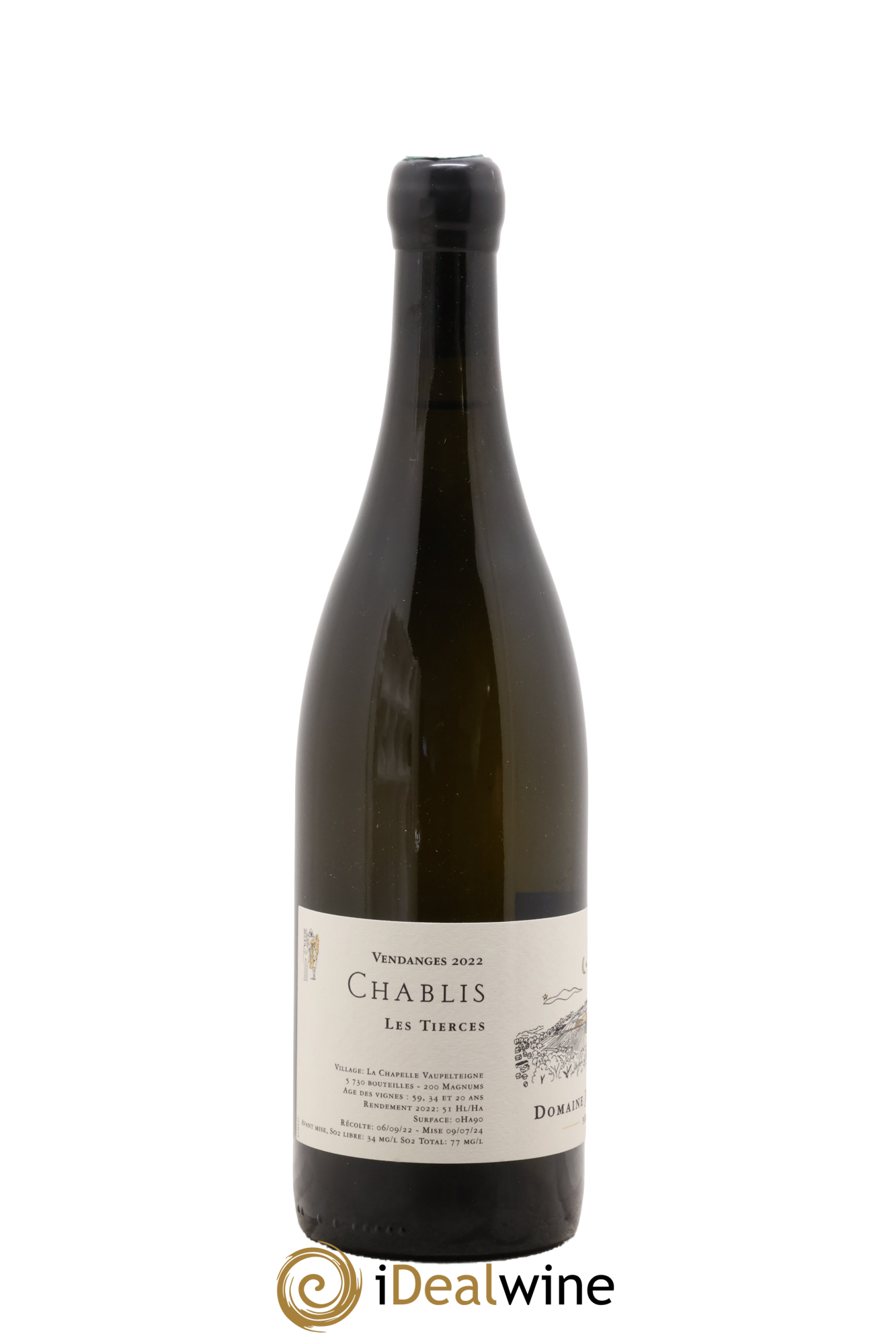 Chablis Les Tierces Jean Dauvissat 2022 - Lotto di 1 bottiglia - 1