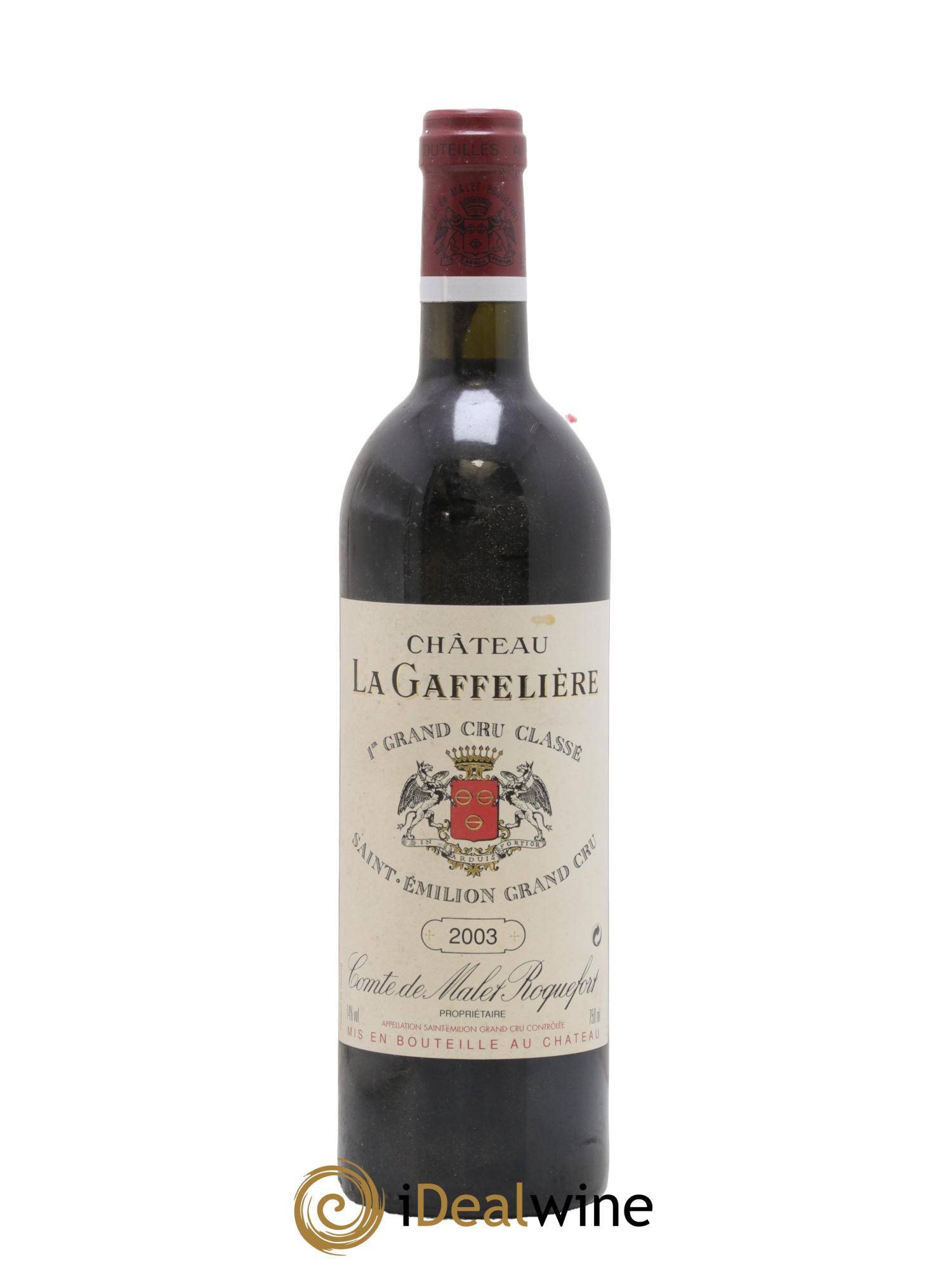 Château la Gaffelière 1er Grand Cru Classé B 2003 - Lot de 1 bouteille - 0