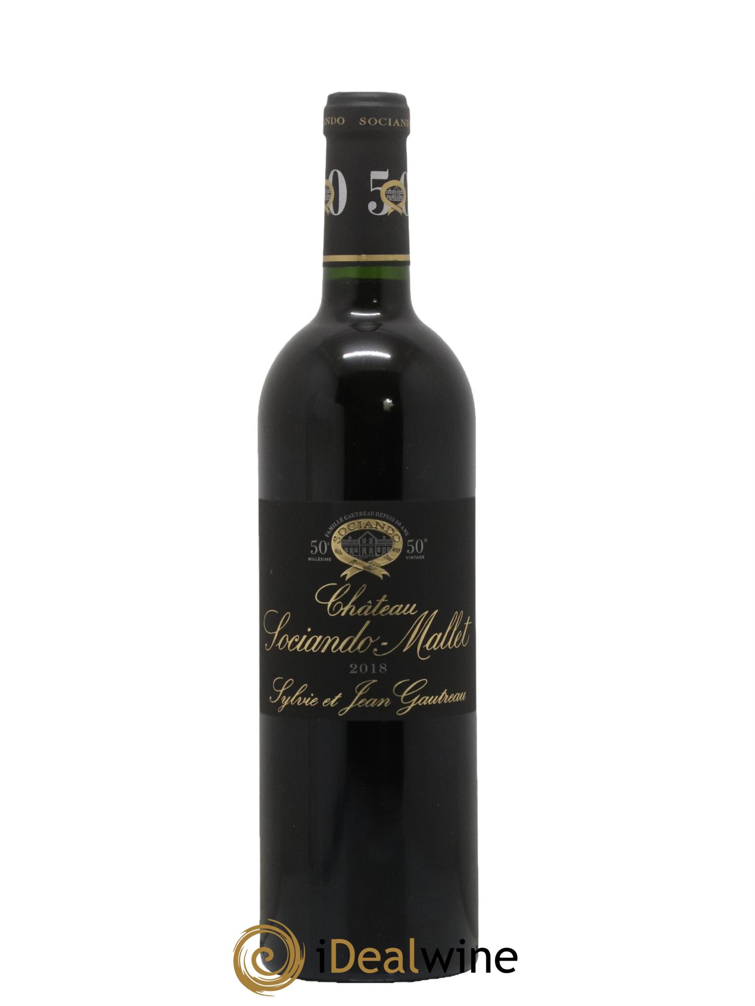 Château Sociando Mallet 2018 - Lot de 1 bouteille - 0