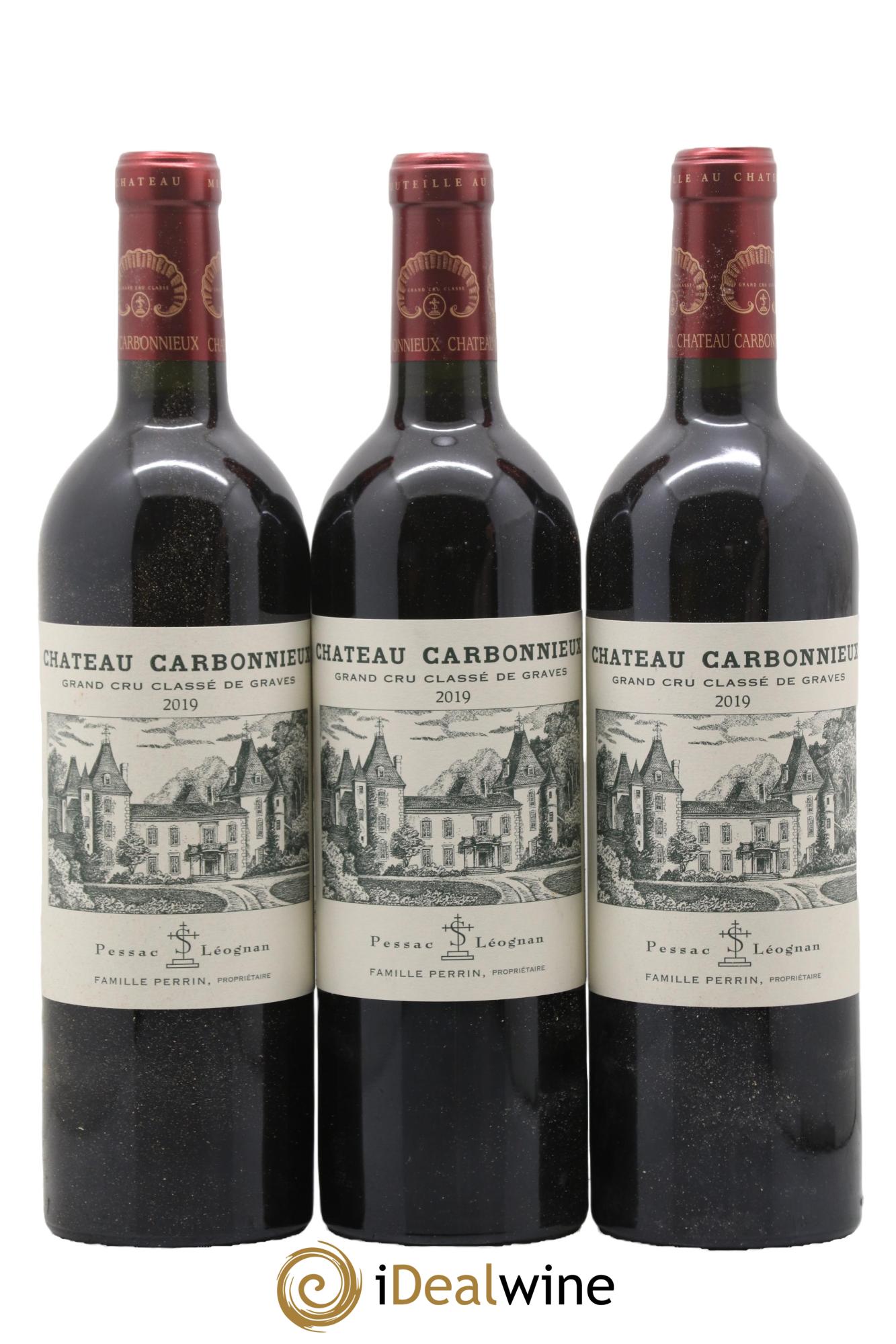 Château Carbonnieux Cru Classé de Graves 2019 - Lot de 3 bouteilles - 0