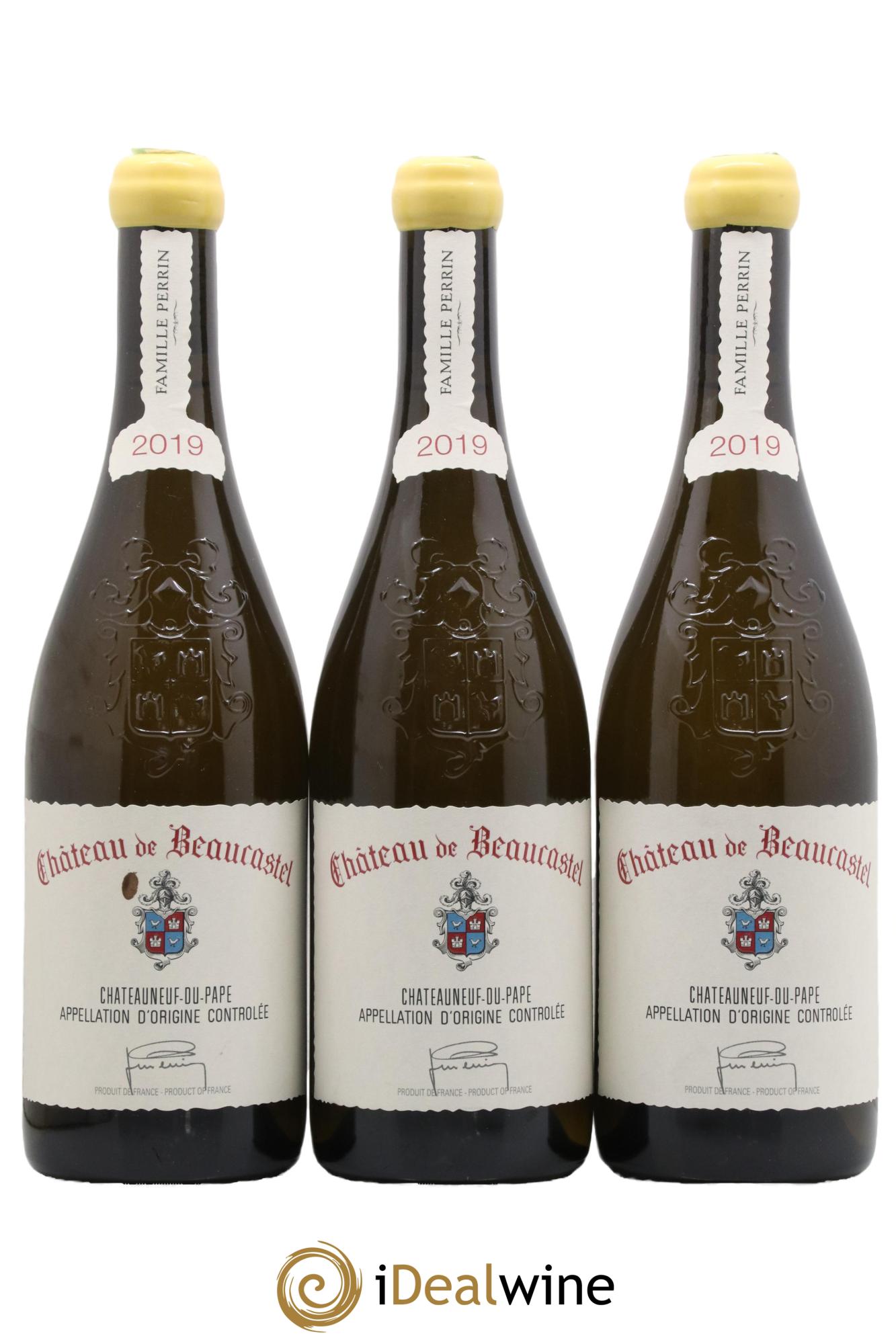 Châteauneuf-du-Pape Château de Beaucastel Famille Perrin 2019 - Lot de 3 bouteilles - 0