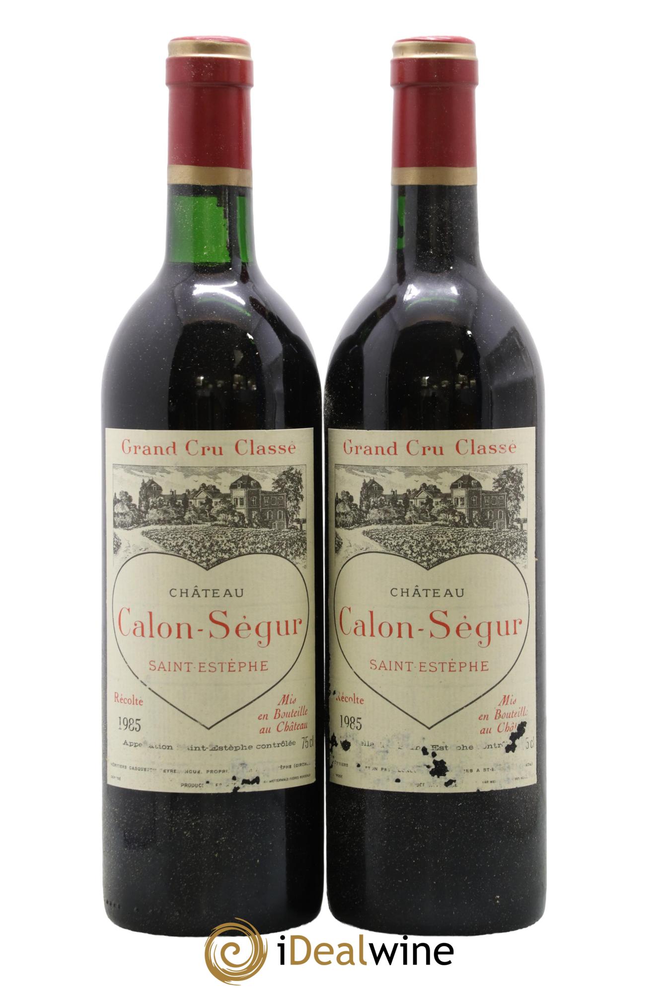 Château Calon Ségur 3ème Grand Cru Classé 1985 - Lot de 2 bouteilles - 0
