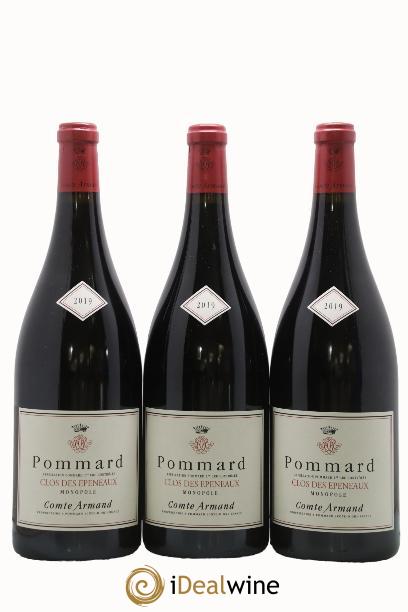 Pommard 1er Cru Clos des Epeneaux Comte Armand 2019 - Lot of 3 magnums - 1