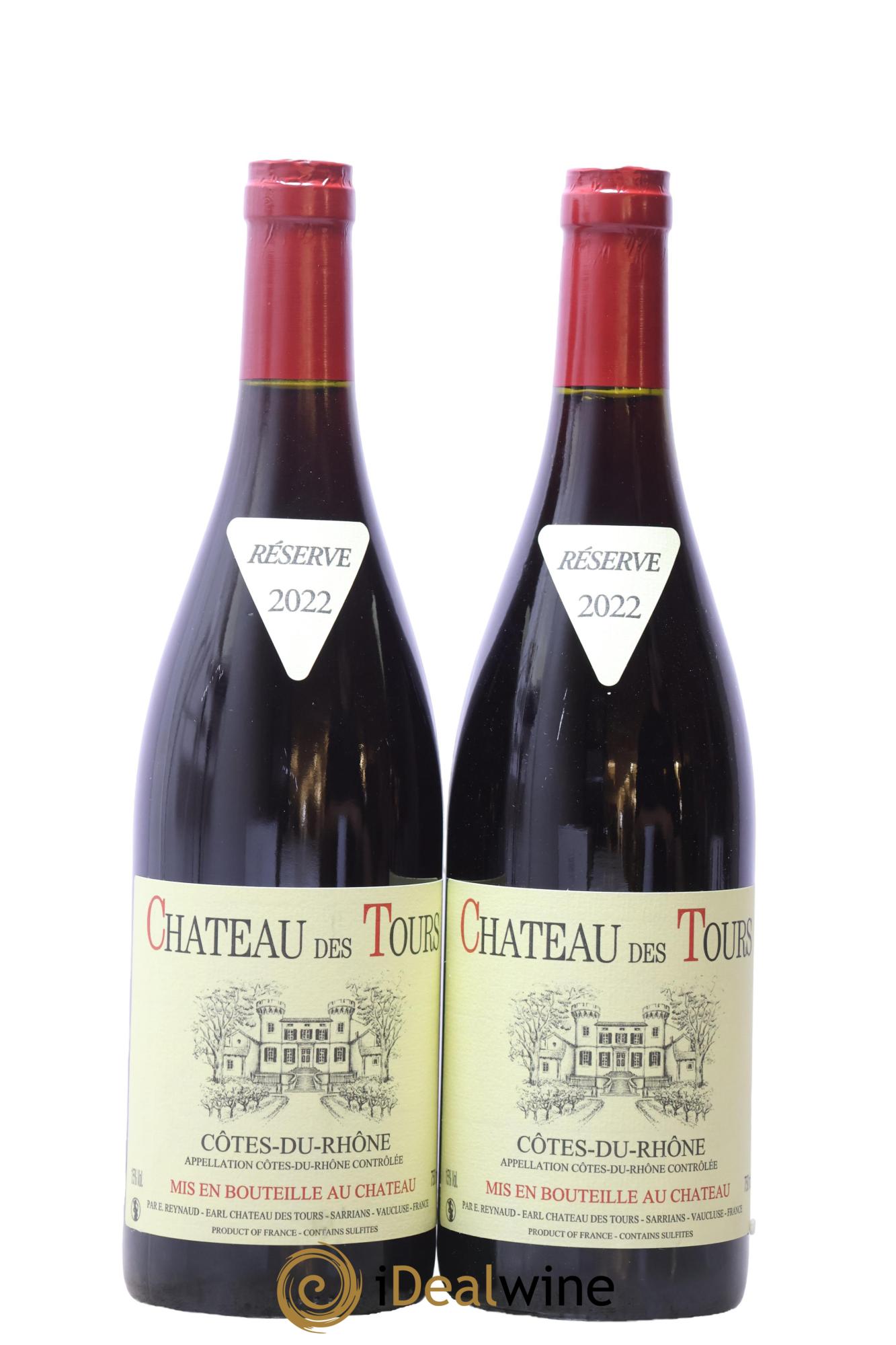 Côtes-du-Rhône Château des Tours Emmanuel Reynaud 2022 - Lot of 2 bottles - 0