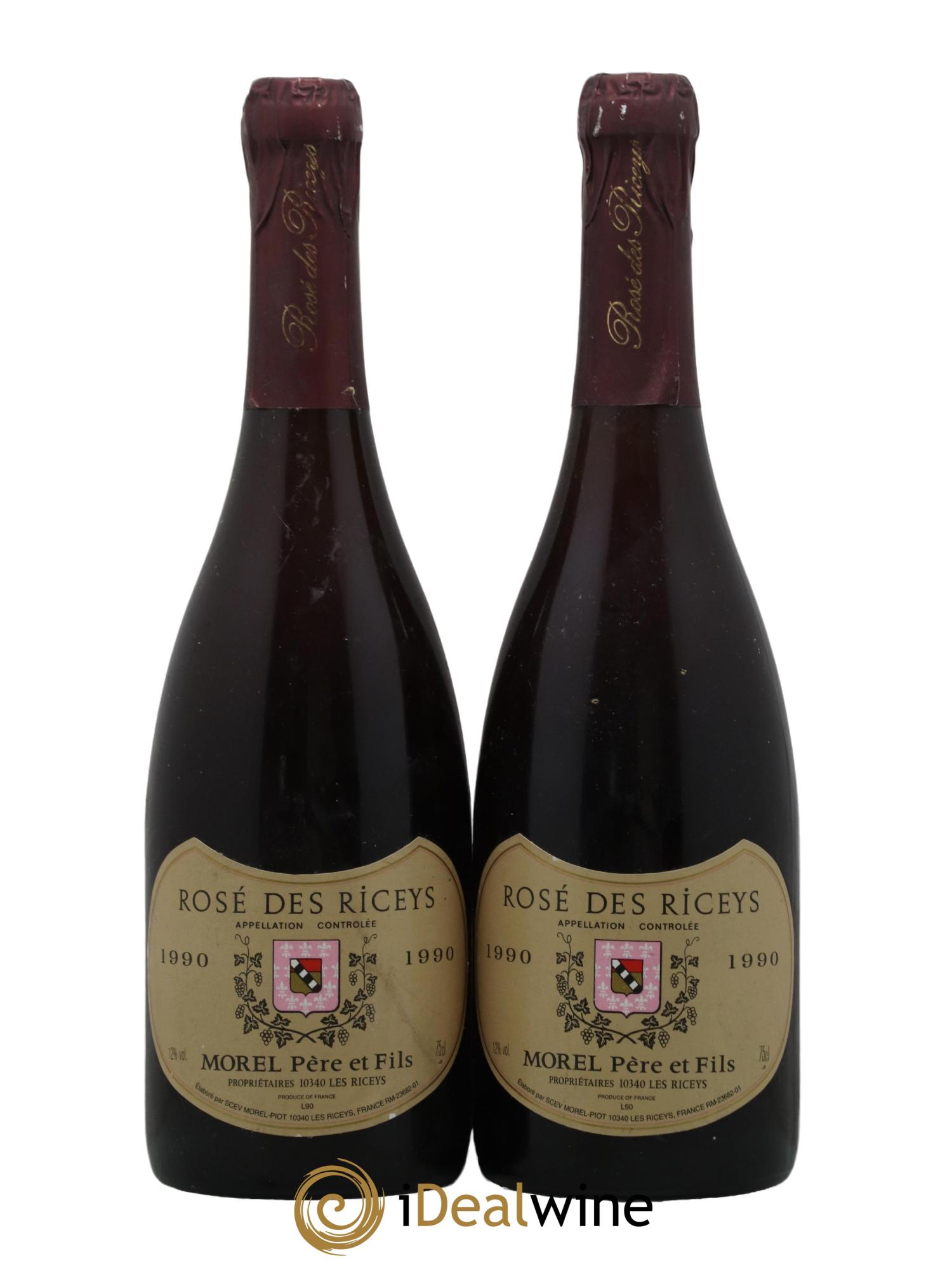 Rosé des Riceys Domaine Morel 1990 - Lot de 2 bouteilles - 0