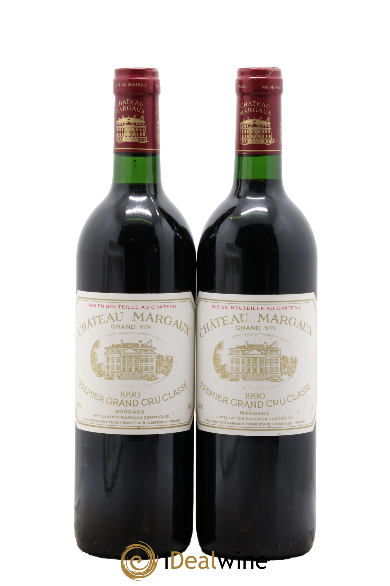 Château Margaux 1er Grand Cru Classé 1990 - Lot de 2 bouteilles - 0