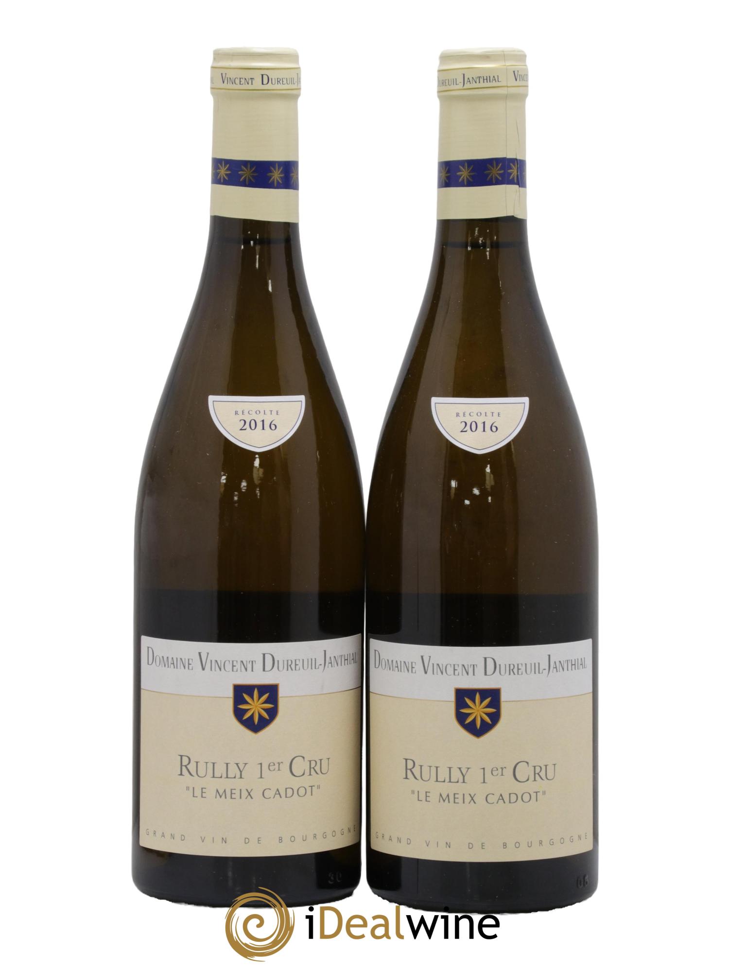 Rully 1er Cru Le Meix Cadot Vincent Dureuil-Janthial 2016 - Lot of 2 bottles - 0