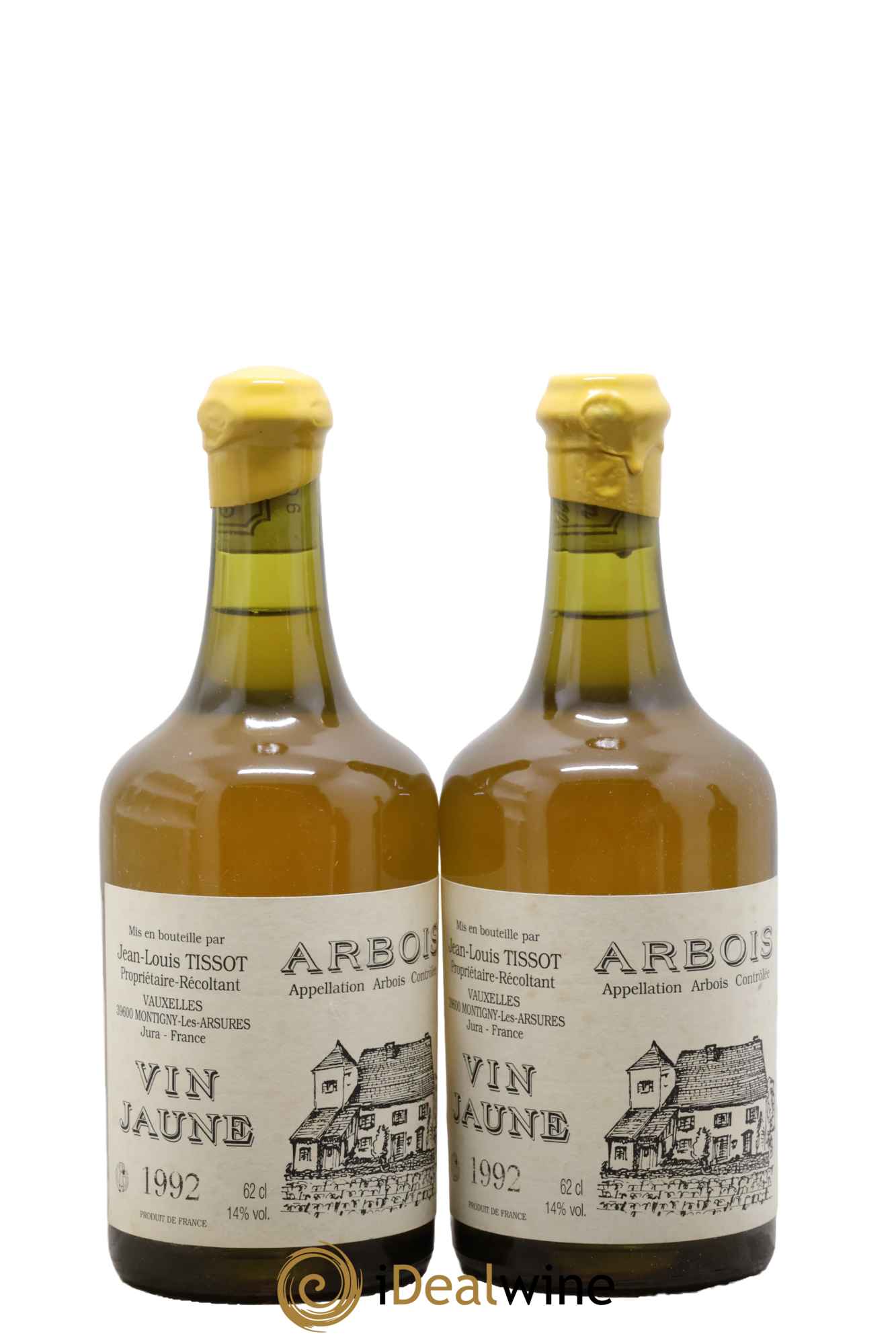 Arbois Vin Jaune Jean-Louis Tissot 1992 - Lot de 2 clavelins - 0