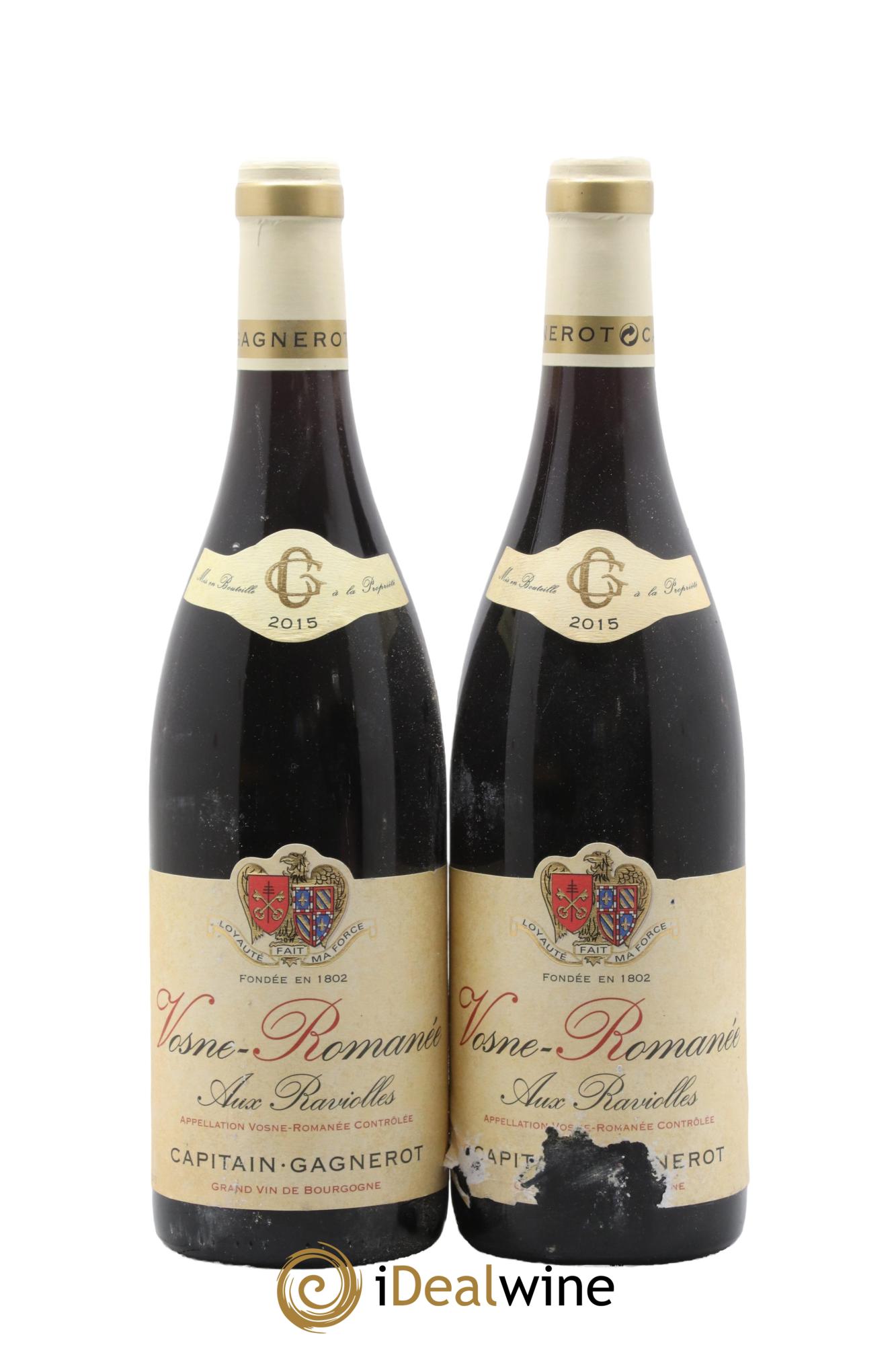 Vosne-Romanée Aux Raviolles Domaine Capitain Gagnerot 2015 - Lot de 2 bouteilles - 0