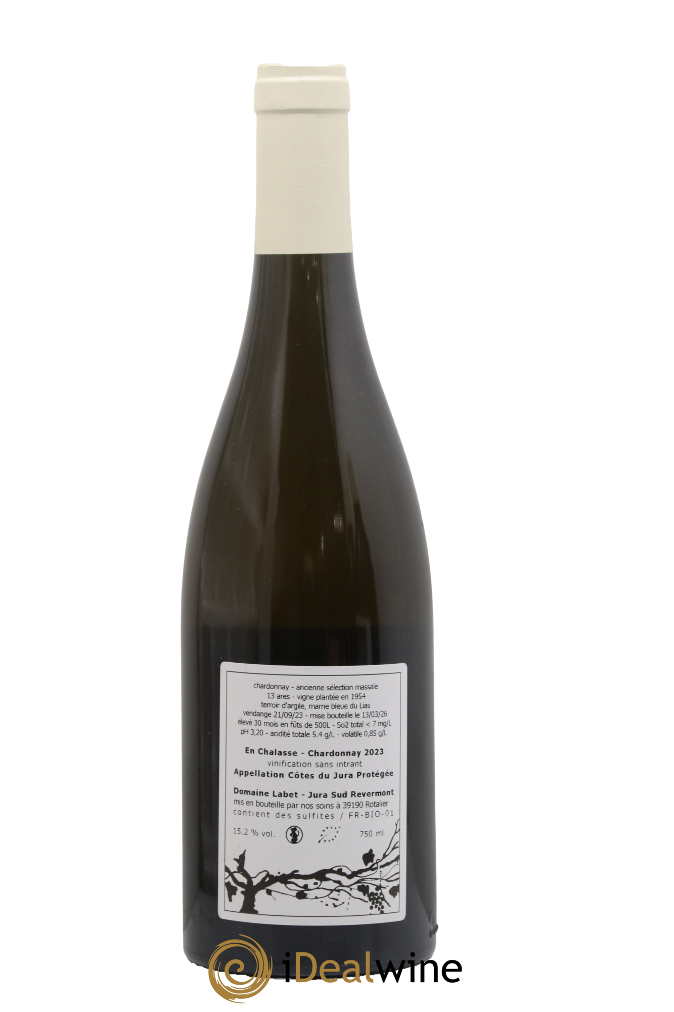 Côtes du Jura Chardonnay En Chalasse Romain - Julien - Charline Labet 2023 - Lot de 1 bouteille - 1