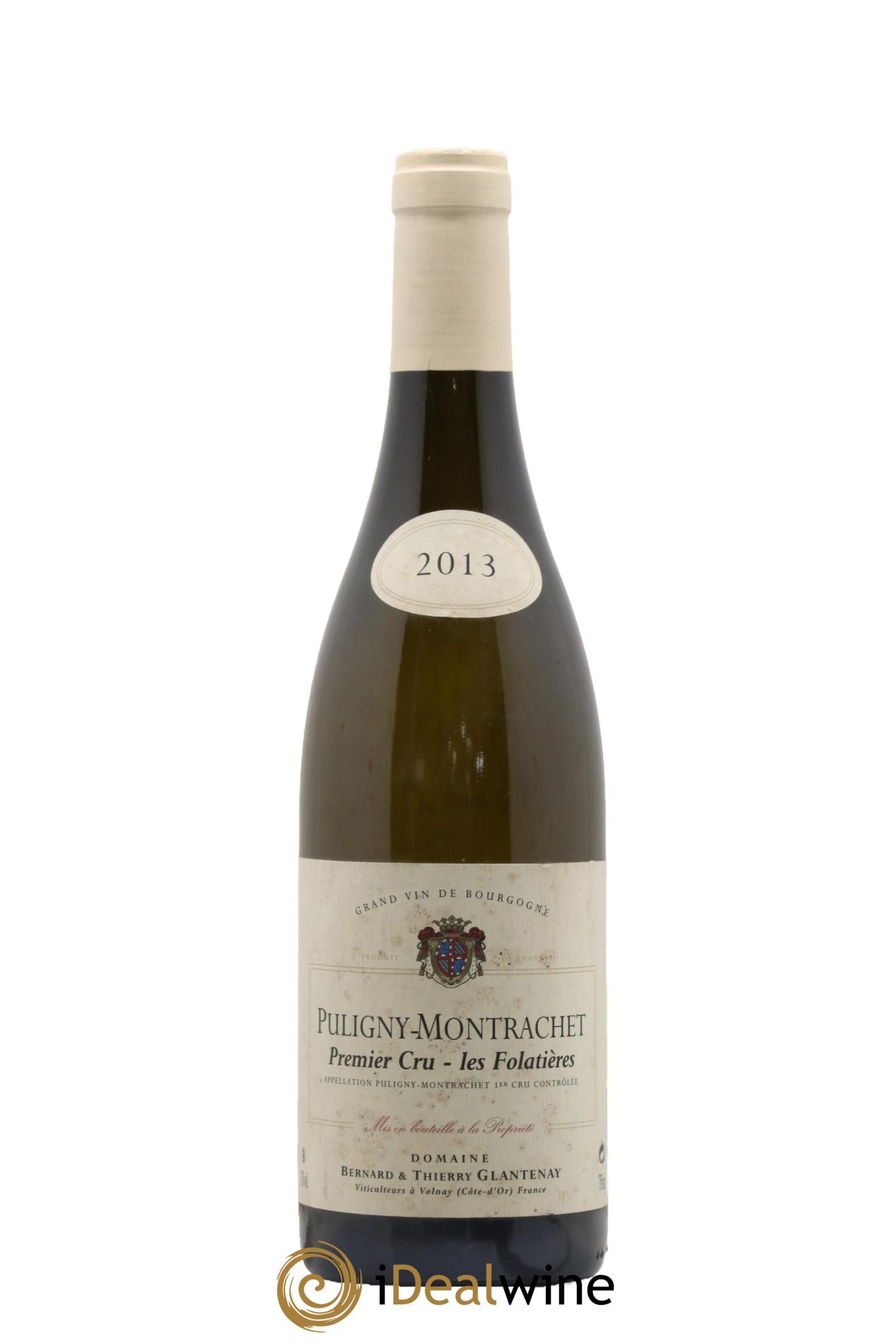Puligny-Montrachet 1er Cru Les Folatières Bernard et Thierry Glantenay (Domaine) 2013 - Lot de 1 bouteille - 0