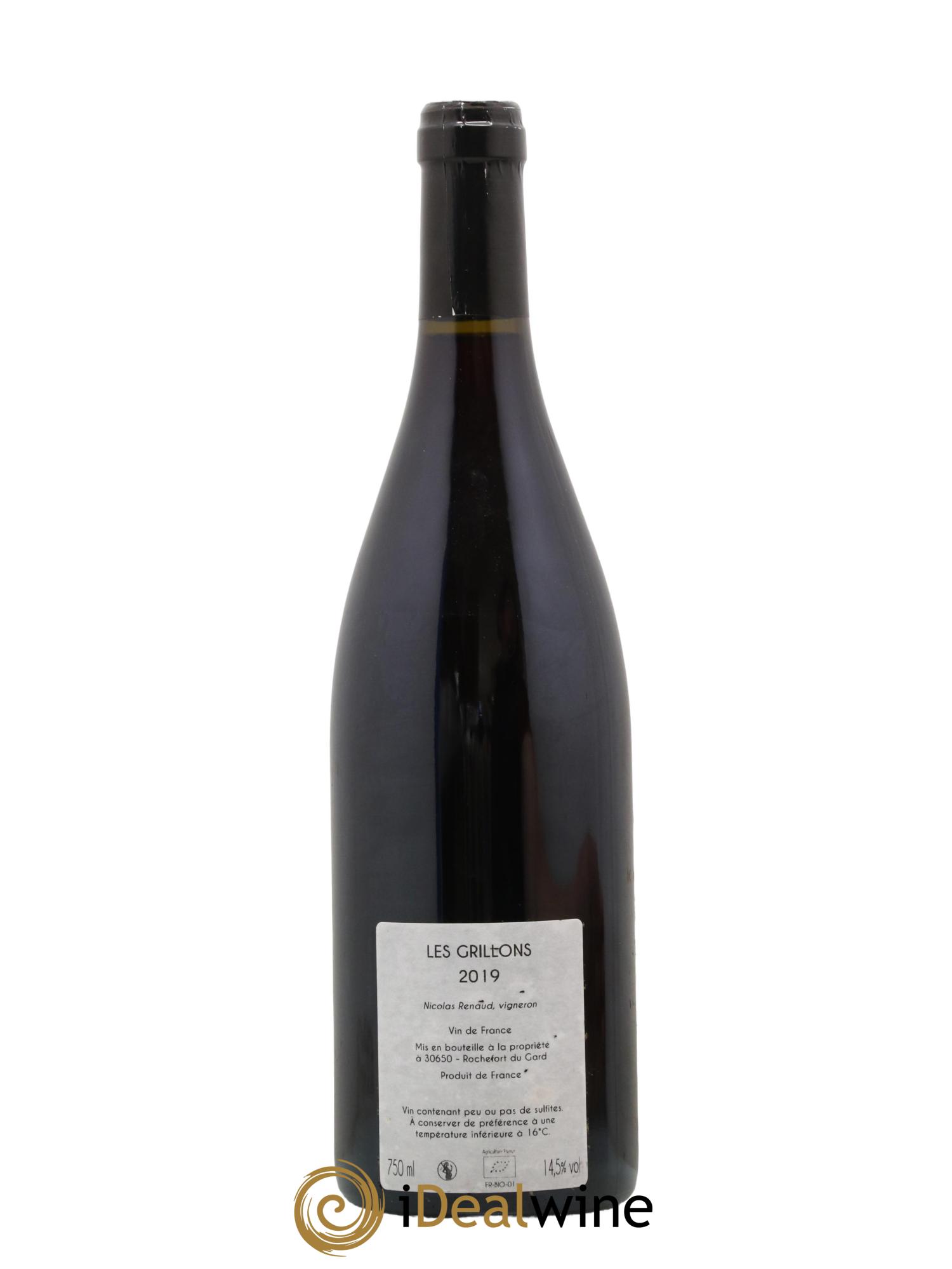 Vin de France Les Grillons Clos des Grillons 2019 - Lot de 1 bouteille - 1