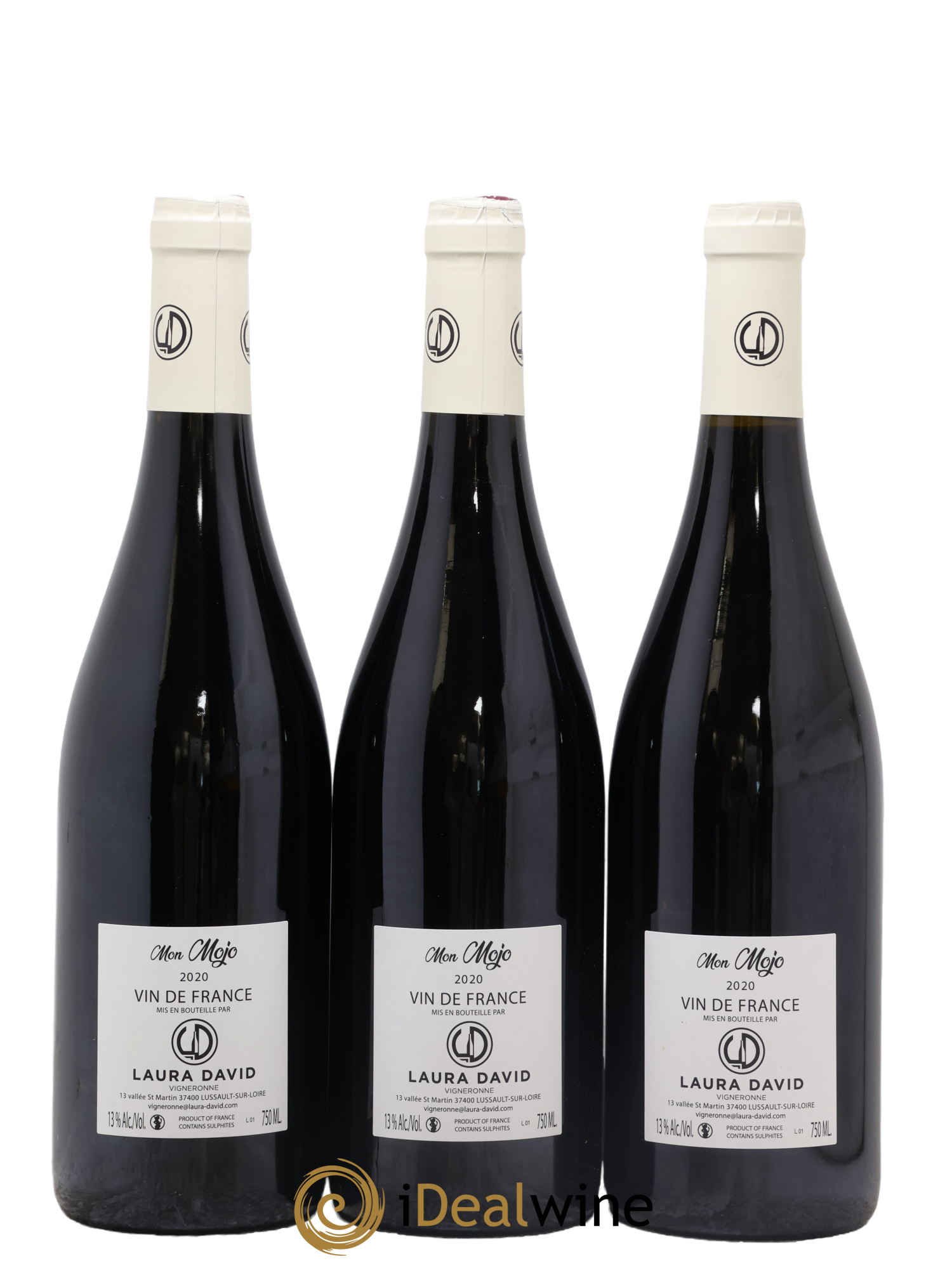 Vin de France Mon Mojo Laura David 2020 - Lot of 3 bottles - 1