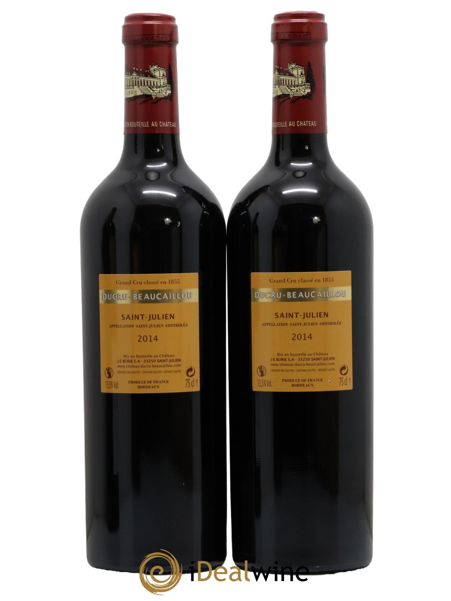 Château Ducru Beaucaillou 2ème Grand Cru Classé  2014 - Posten von 2 Flaschen - 1