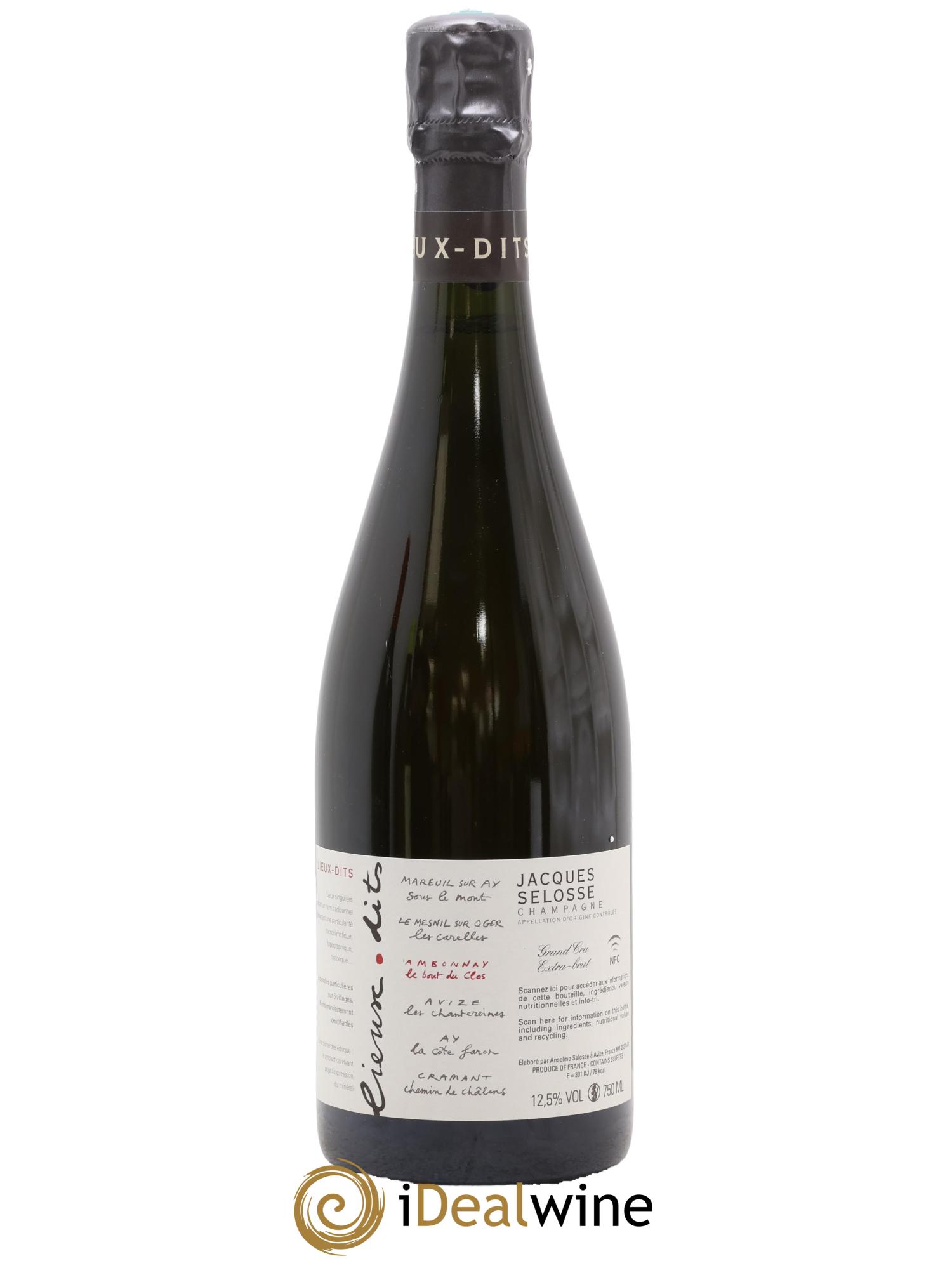 Ambonnay Le Bout du Clos Grand Cru Extra-Brut Jacques Selosse - Lotto di 1 bottiglia - 0